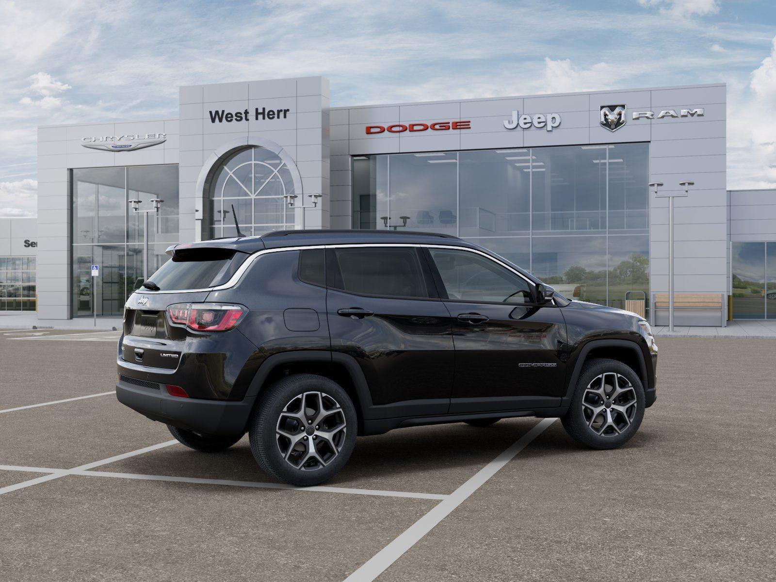 New 2026 Diamond Black Crystal Pearl-Coat Exterior Paint Jeep COMPASS LIMITED 4X4 image 4