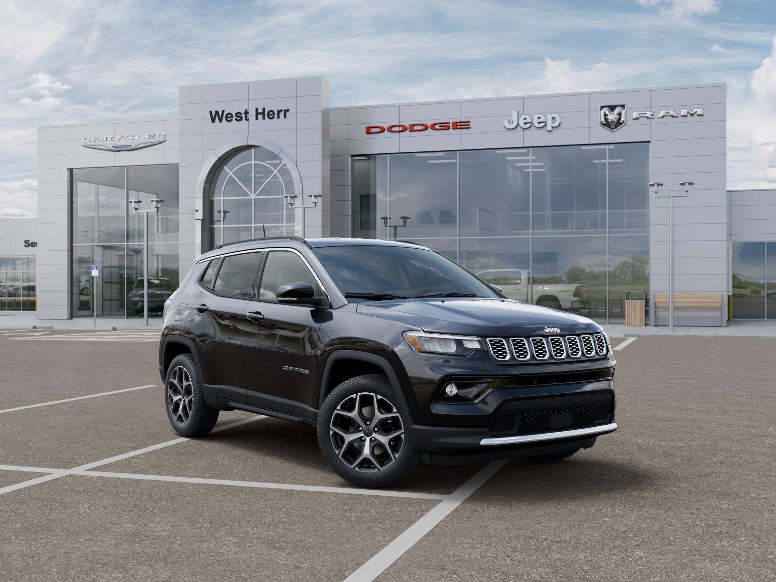 New 2026 Diamond Black Crystal Pearl-Coat Exterior Paint Jeep COMPASS LIMITED 4X4 image 5