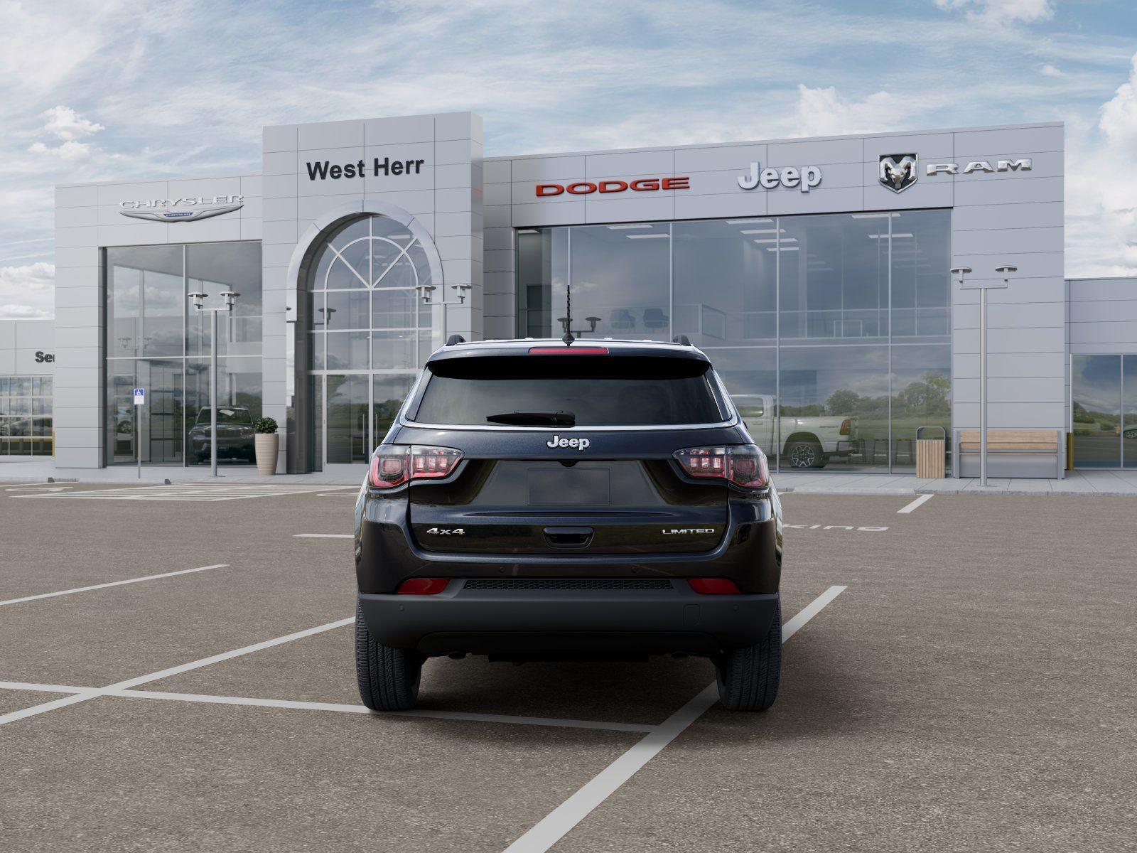 New 2026 Diamond Black Crystal Pearl-Coat Exterior Paint Jeep COMPASS LIMITED 4X4 image 7