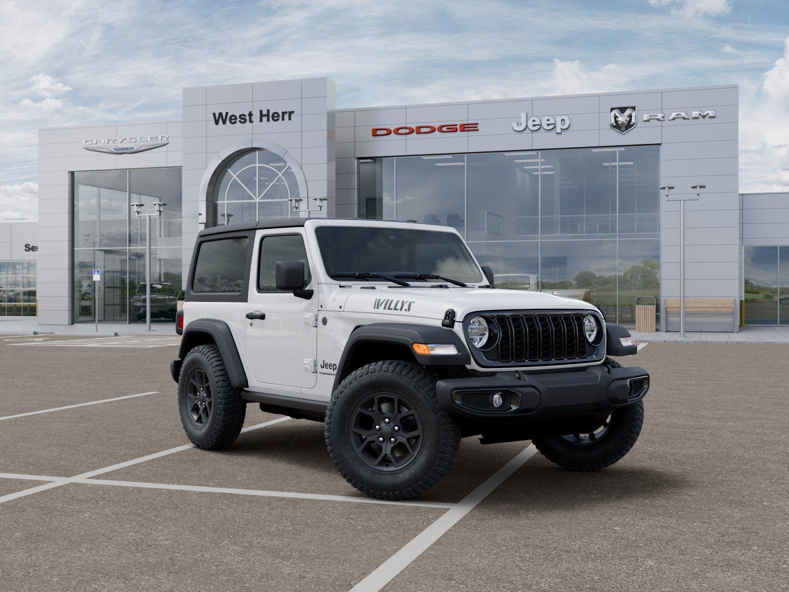 New 2026 Bright White Clear-Coat Exteri Jeep WRANGLER 2-DOOR WILLYS image 5