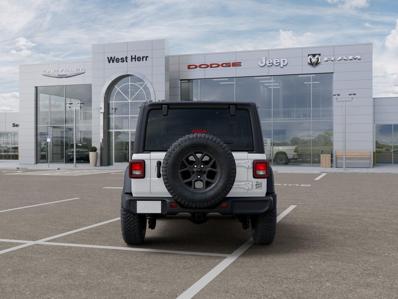 New 2026 Bright White Clear-Coat Exteri Jeep WRANGLER 2-DOOR WILLYS image 7