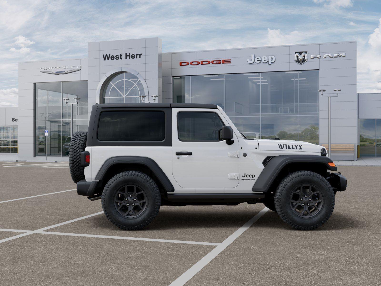 New 2026 Bright White Clear-Coat Exteri Jeep WRANGLER 2-DOOR WILLYS image 21