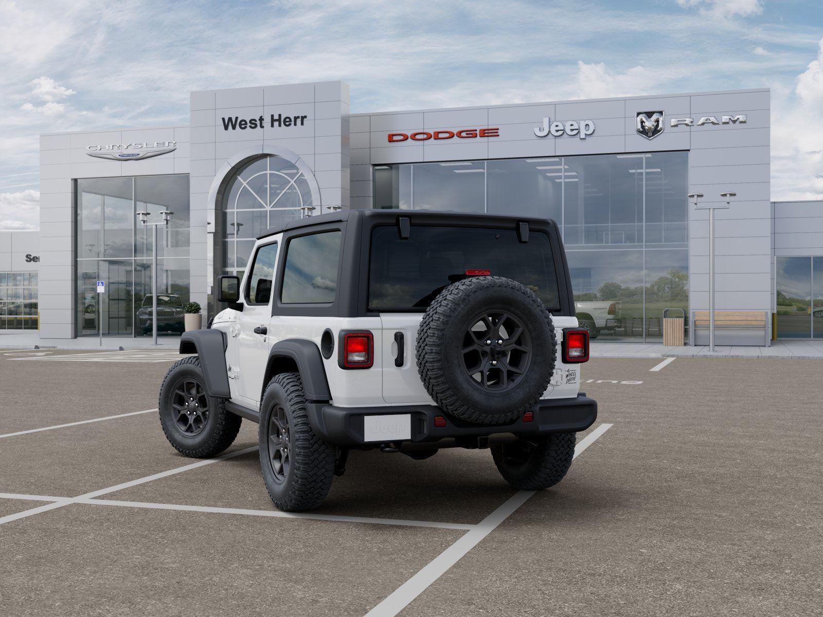New 2026 Bright White Clear-Coat Exteri Jeep WRANGLER 2-DOOR WILLYS image 3