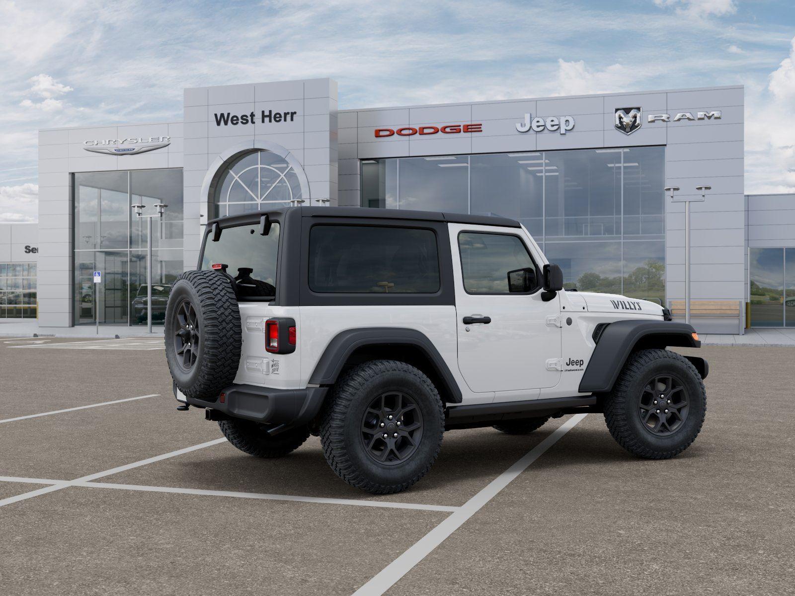 New 2026 Bright White Clear-Coat Exteri Jeep WRANGLER 2-DOOR WILLYS image 4