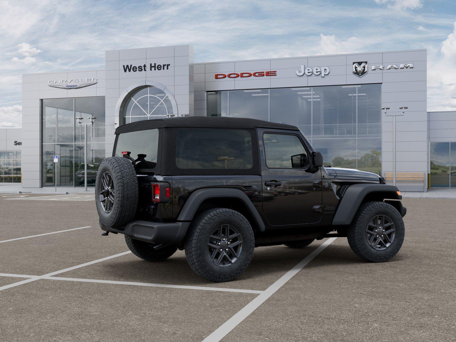 New 2026 Black Clear-Coat Exterior Pain Jeep WRANGLER 2-DOOR SPORT S image 4