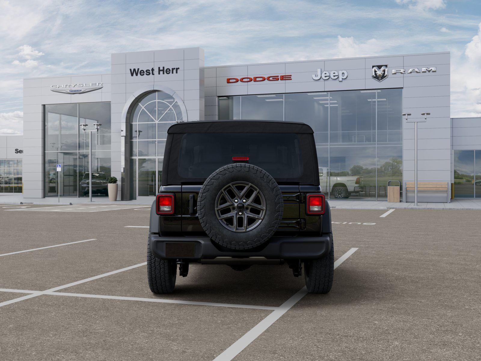New 2026 Black Clear-Coat Exterior Pain Jeep WRANGLER 2-DOOR SPORT S image 7