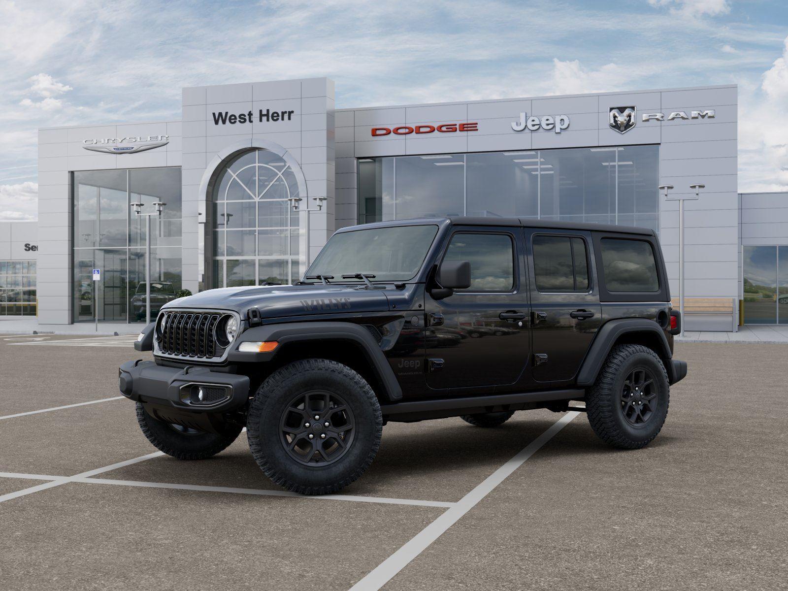 New 2026 Black Clear-Coat Exterior Pain Jeep WRANGLER 4-DOOR WILLYS image 2