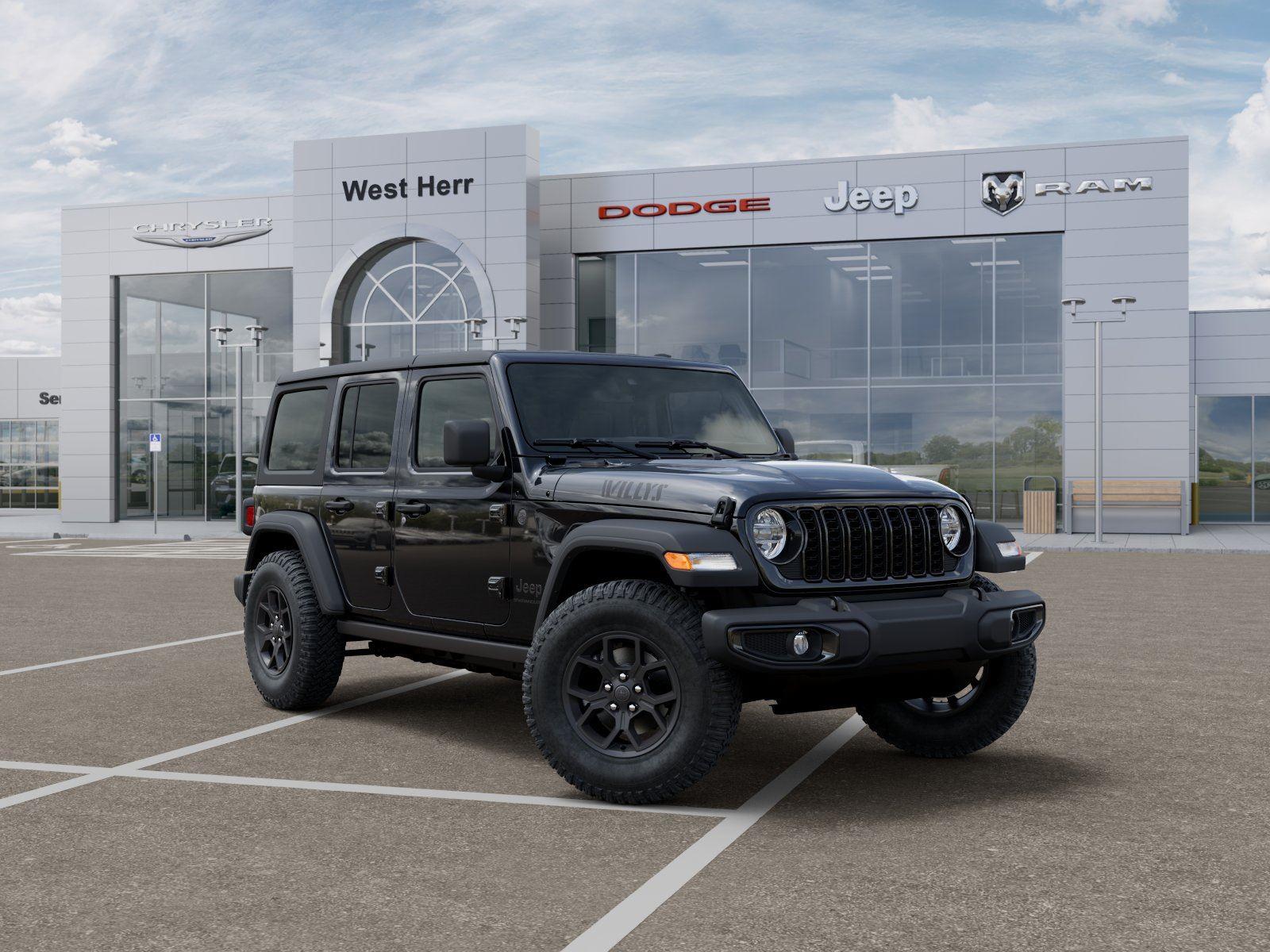 New 2026 Black Clear-Coat Exterior Pain Jeep WRANGLER 4-DOOR WILLYS image 5