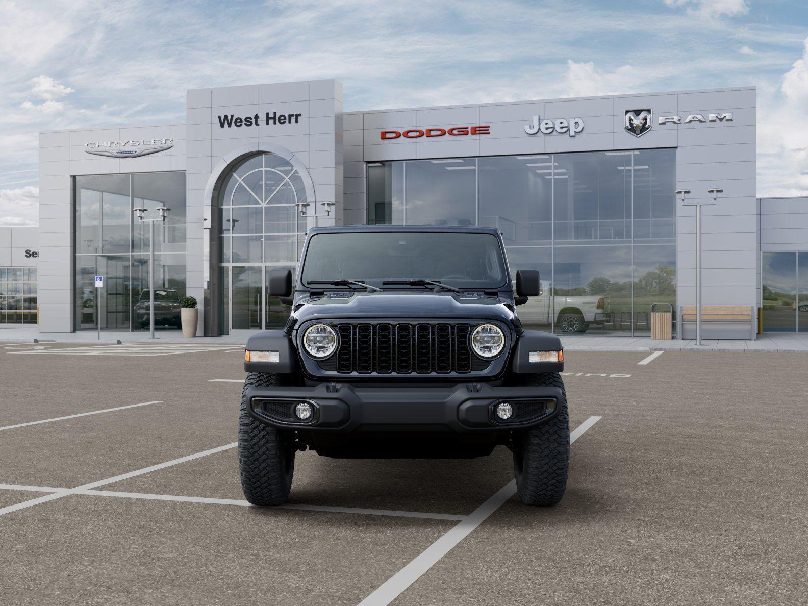 New 2026 Black Clear-Coat Exterior Pain Jeep WRANGLER 4-DOOR WILLYS image 6