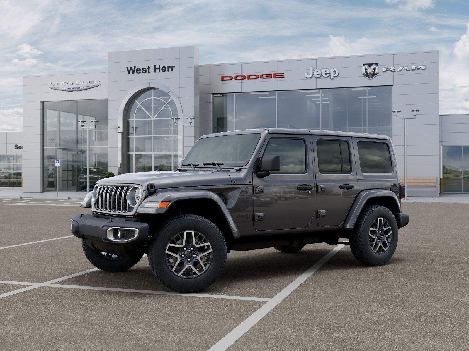 New 2026 Granite Crystal Metallic Clear Jeep WRANGLER 4-DOOR SAHARA image 2