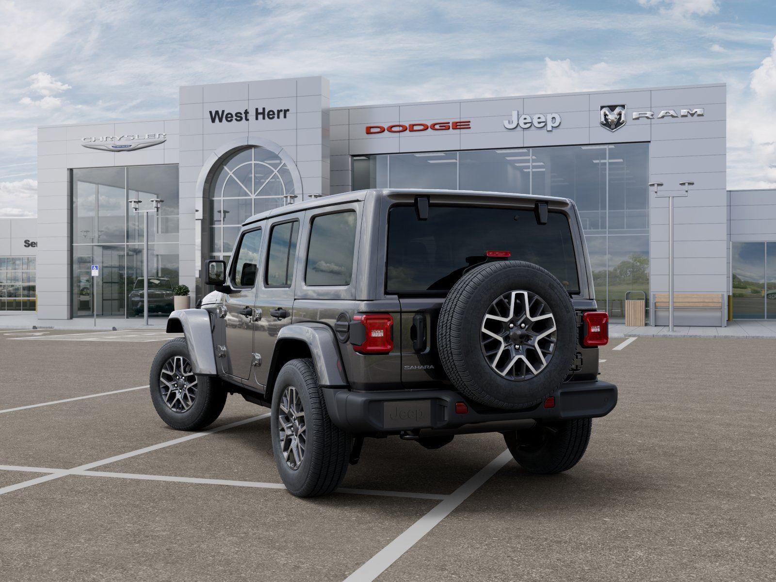 New 2026 Granite Crystal Metallic Clear Jeep WRANGLER 4-DOOR SAHARA image 3