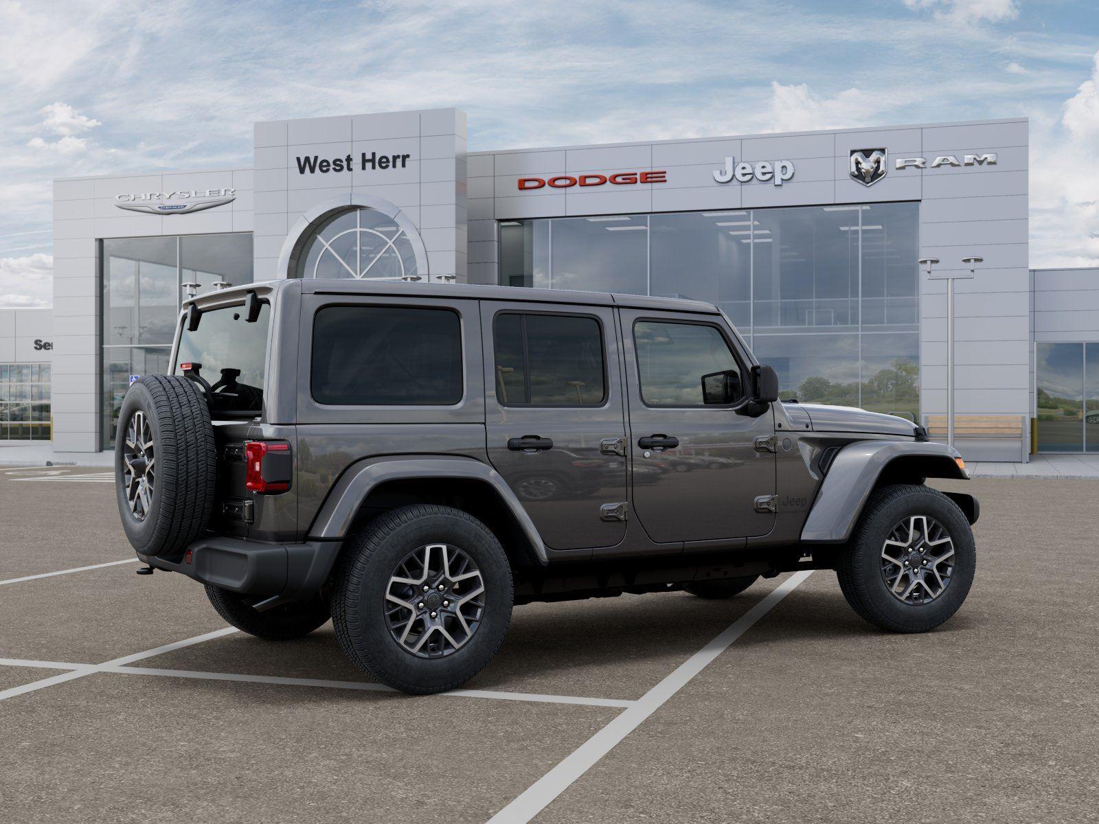 New 2026 Granite Crystal Metallic Clear Jeep WRANGLER 4-DOOR SAHARA image 4