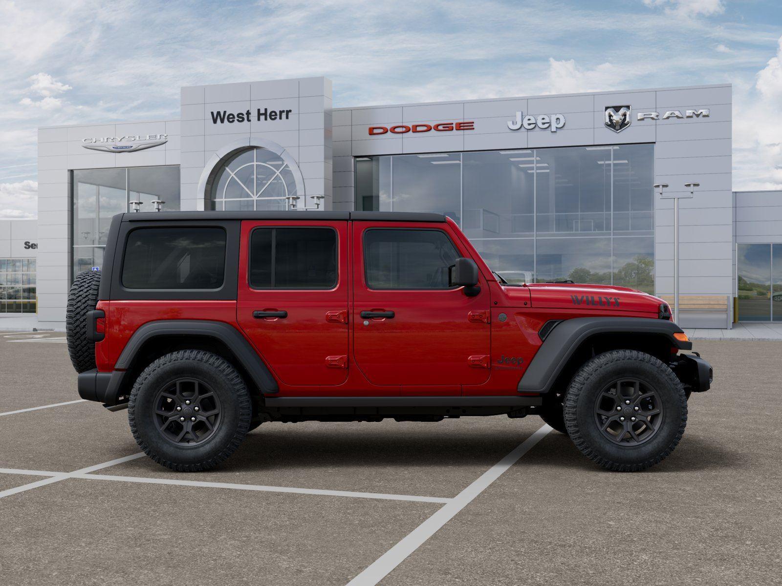 New 2026 Firecracker Red Clear-Coat Ext Jeep WRANGLER 4-DOOR WILLYS image 21