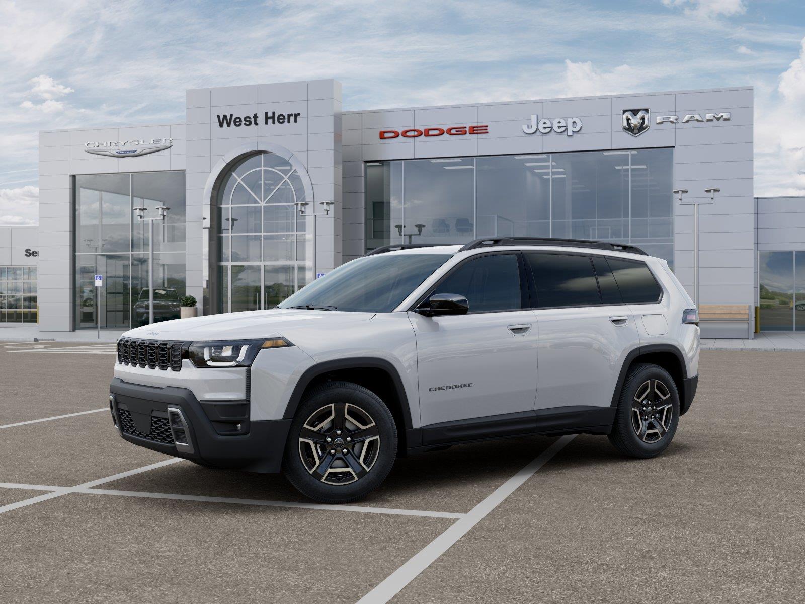 New 2026 Bright White Clear-Coat Exterior Paint Jeep CHEROKEE LAREDO 4X4 image 2