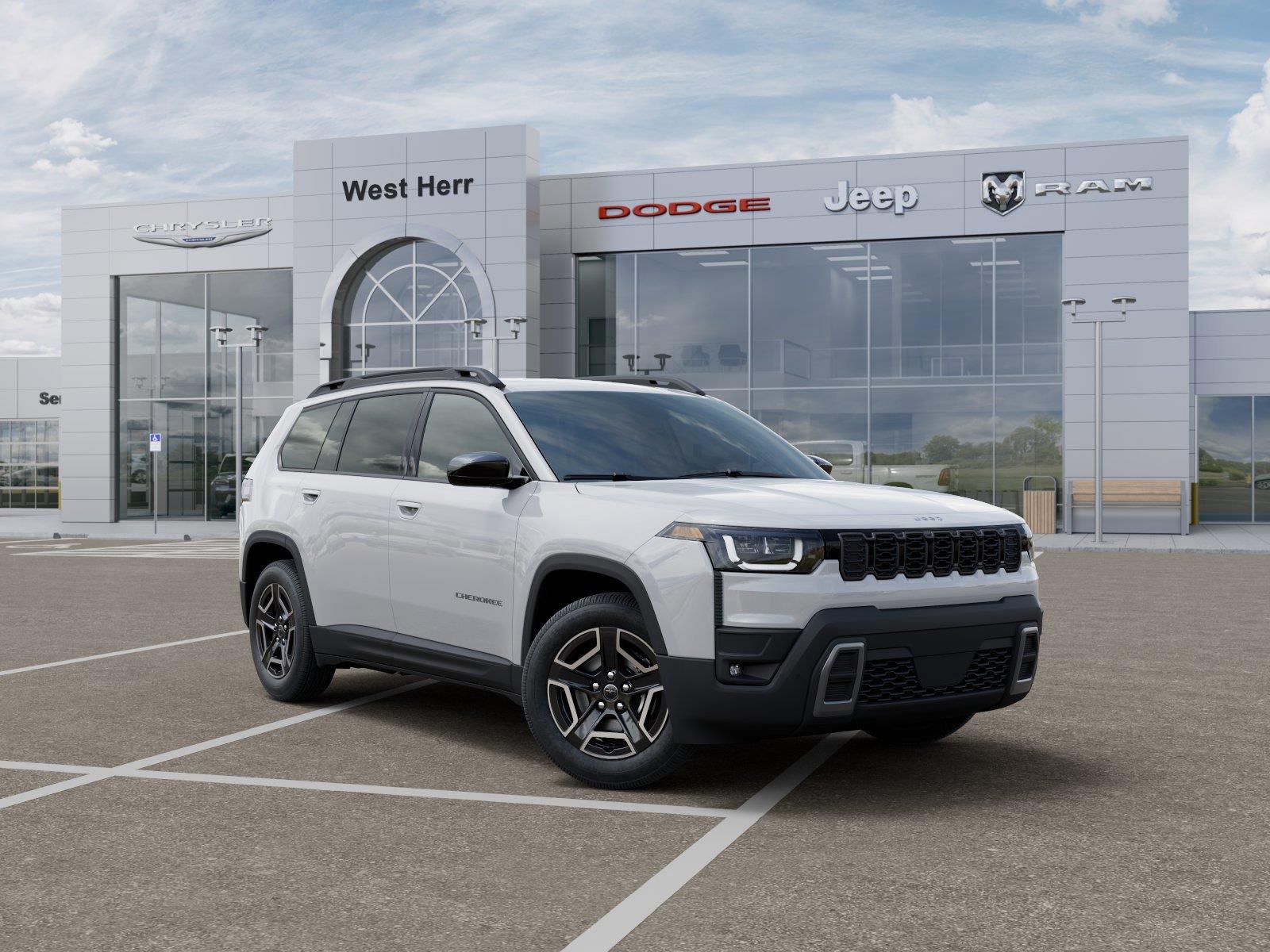 New 2026 Bright White Clear-Coat Exterior Paint Jeep CHEROKEE LAREDO 4X4 image 5