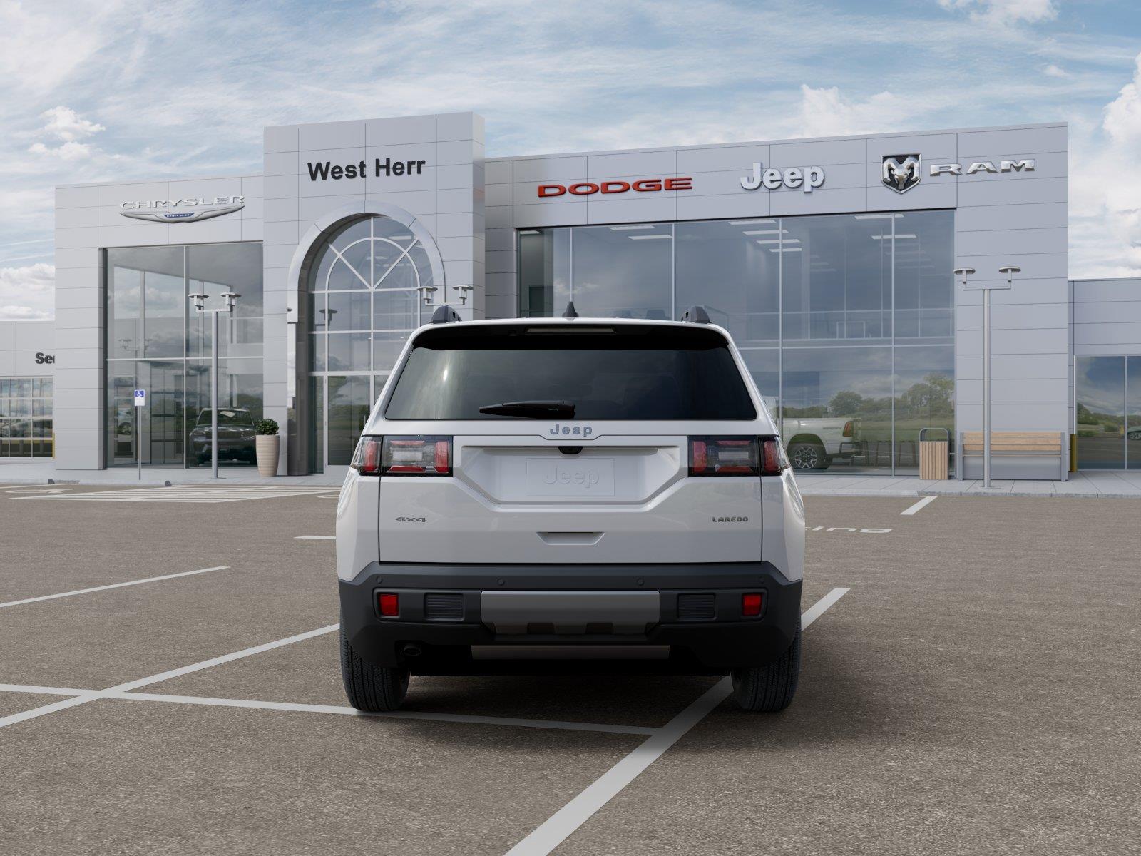 New 2026 Bright White Clear-Coat Exterior Paint Jeep CHEROKEE LAREDO 4X4 image 7