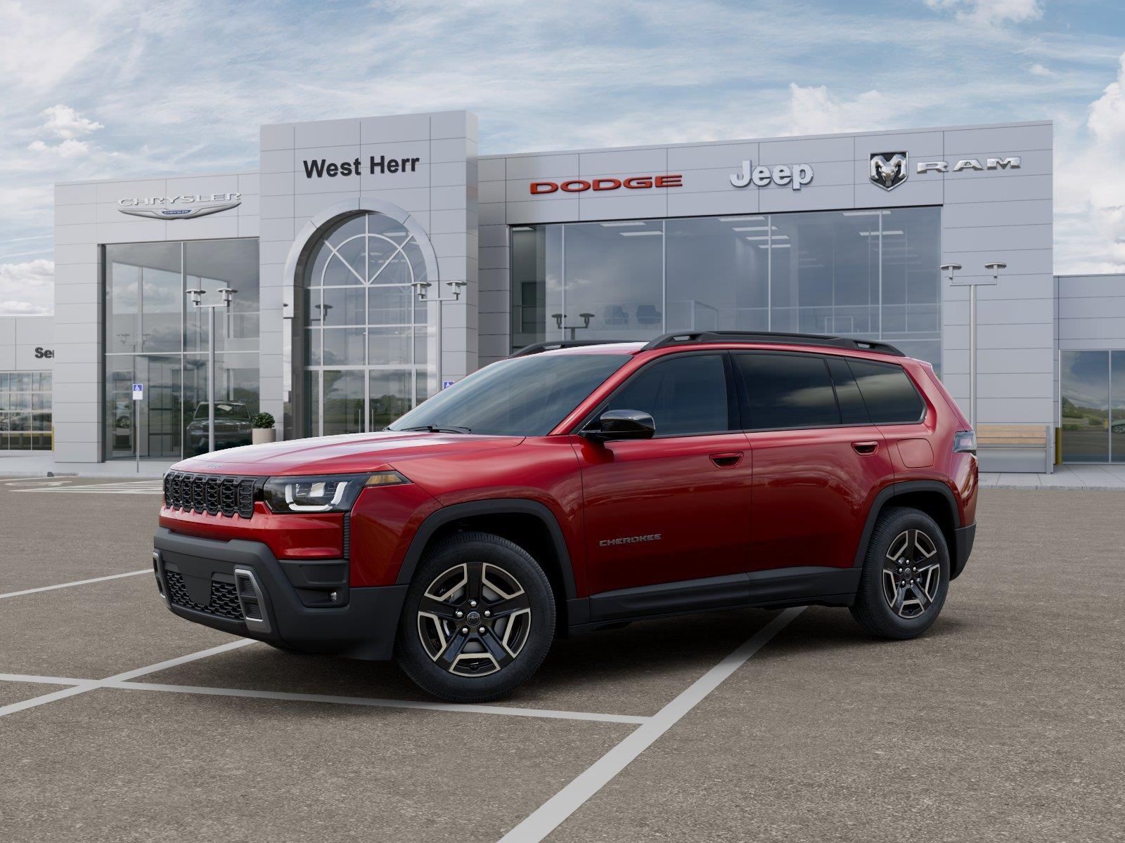 New 2026 Red Hot Pearl-Coat Exterior Paint Jeep CHEROKEE LAREDO 4X4 image 2