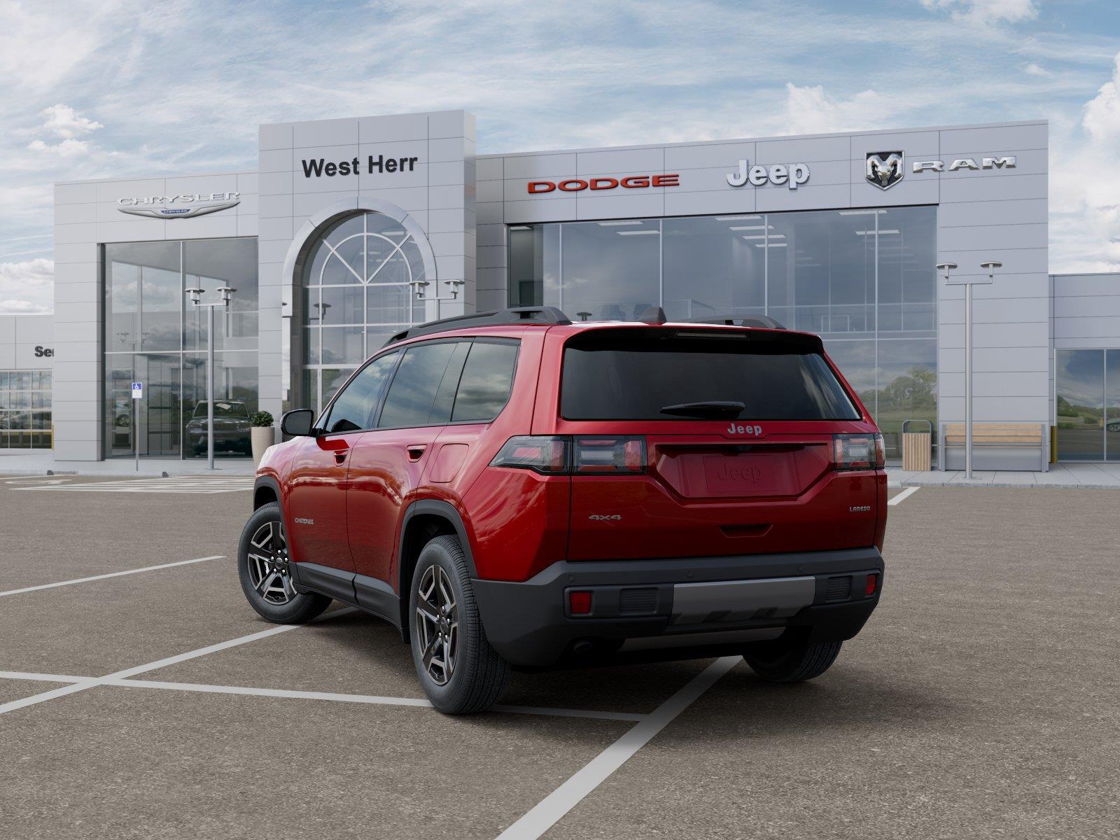 New 2026 Red Hot Pearl-Coat Exterior Paint Jeep CHEROKEE LAREDO 4X4 image 3