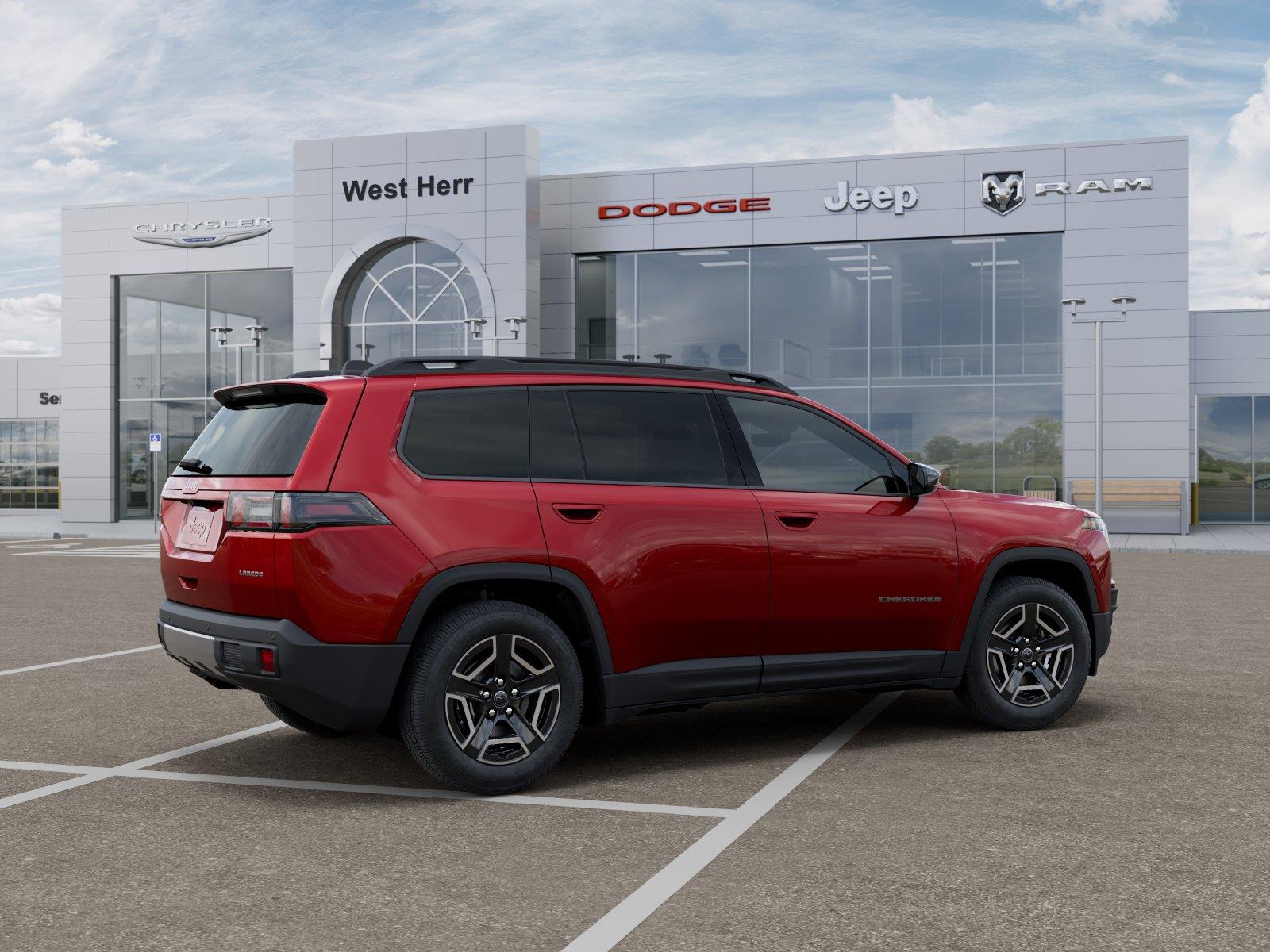 New 2026 Red Hot Pearl-Coat Exterior Paint Jeep CHEROKEE LAREDO 4X4 image 4
