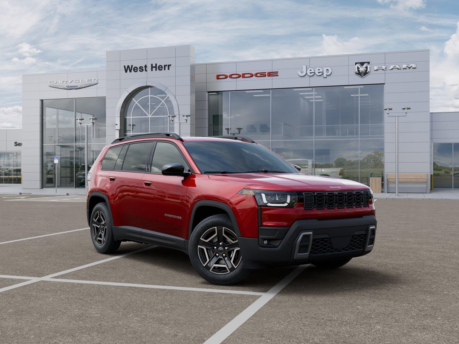 New 2026 Red Hot Pearl-Coat Exterior Paint Jeep CHEROKEE LAREDO 4X4 image 5