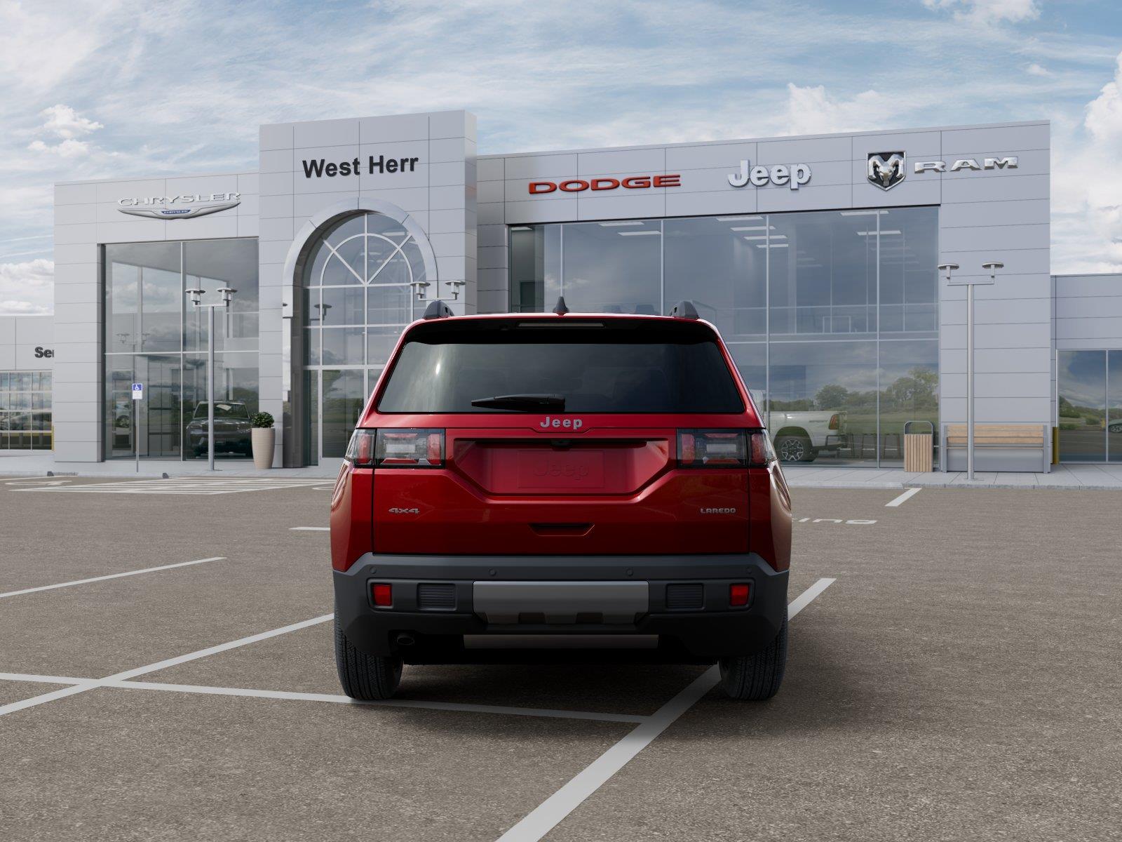 New 2026 Red Hot Pearl-Coat Exterior Paint Jeep CHEROKEE LAREDO 4X4 image 7