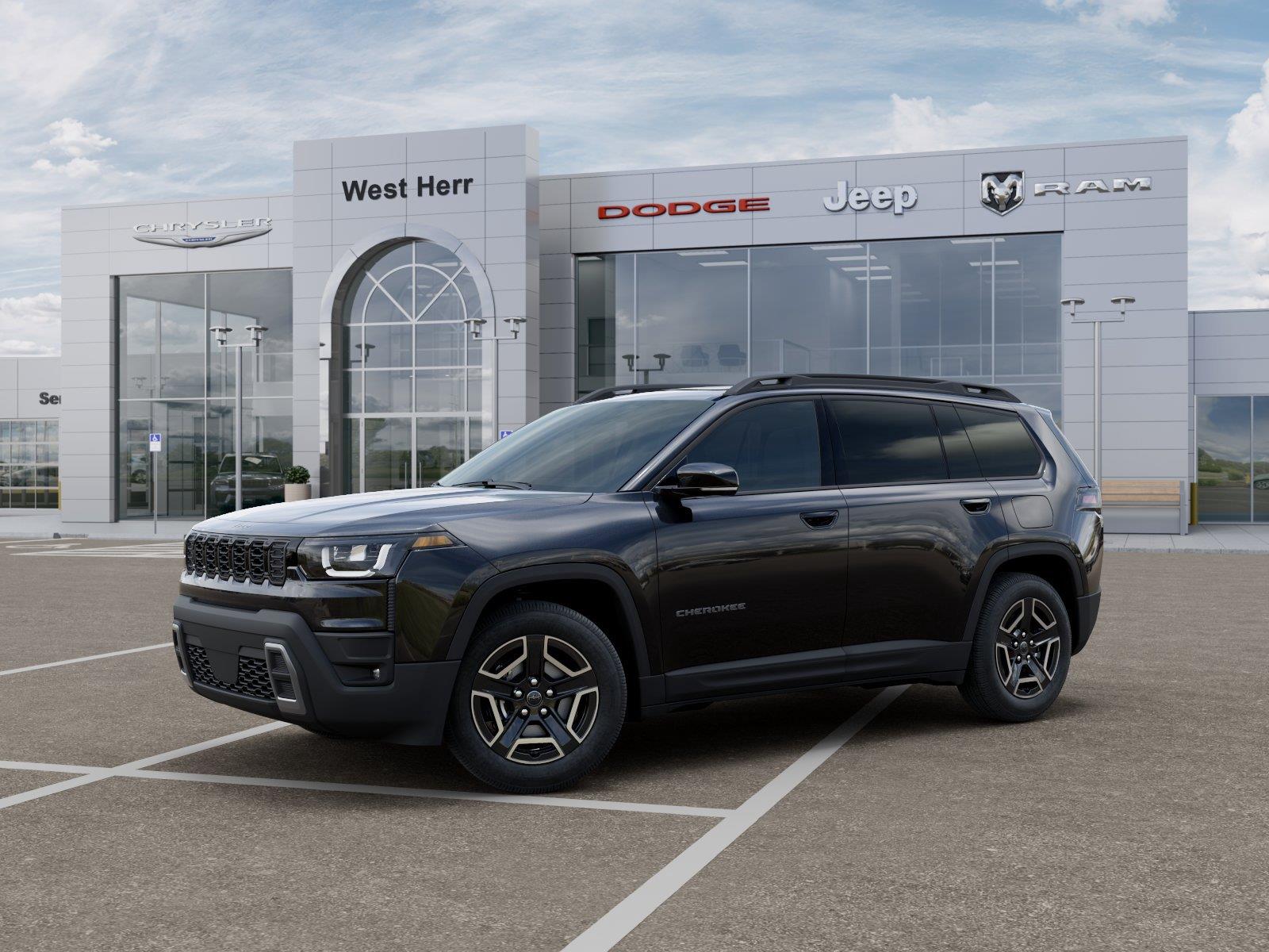 New 2026 Diamond Black Crystal Pearl-Co Jeep CHEROKEE LIMITED 4X4 image 2