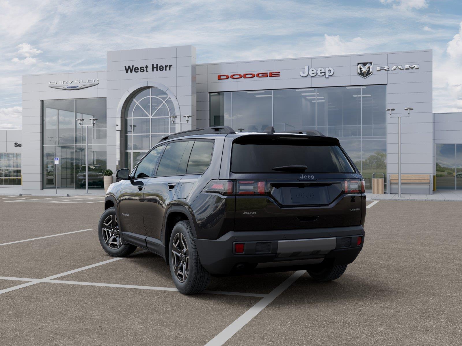 New 2026 Diamond Black Crystal Pearl-Co Jeep CHEROKEE LIMITED 4X4 image 3