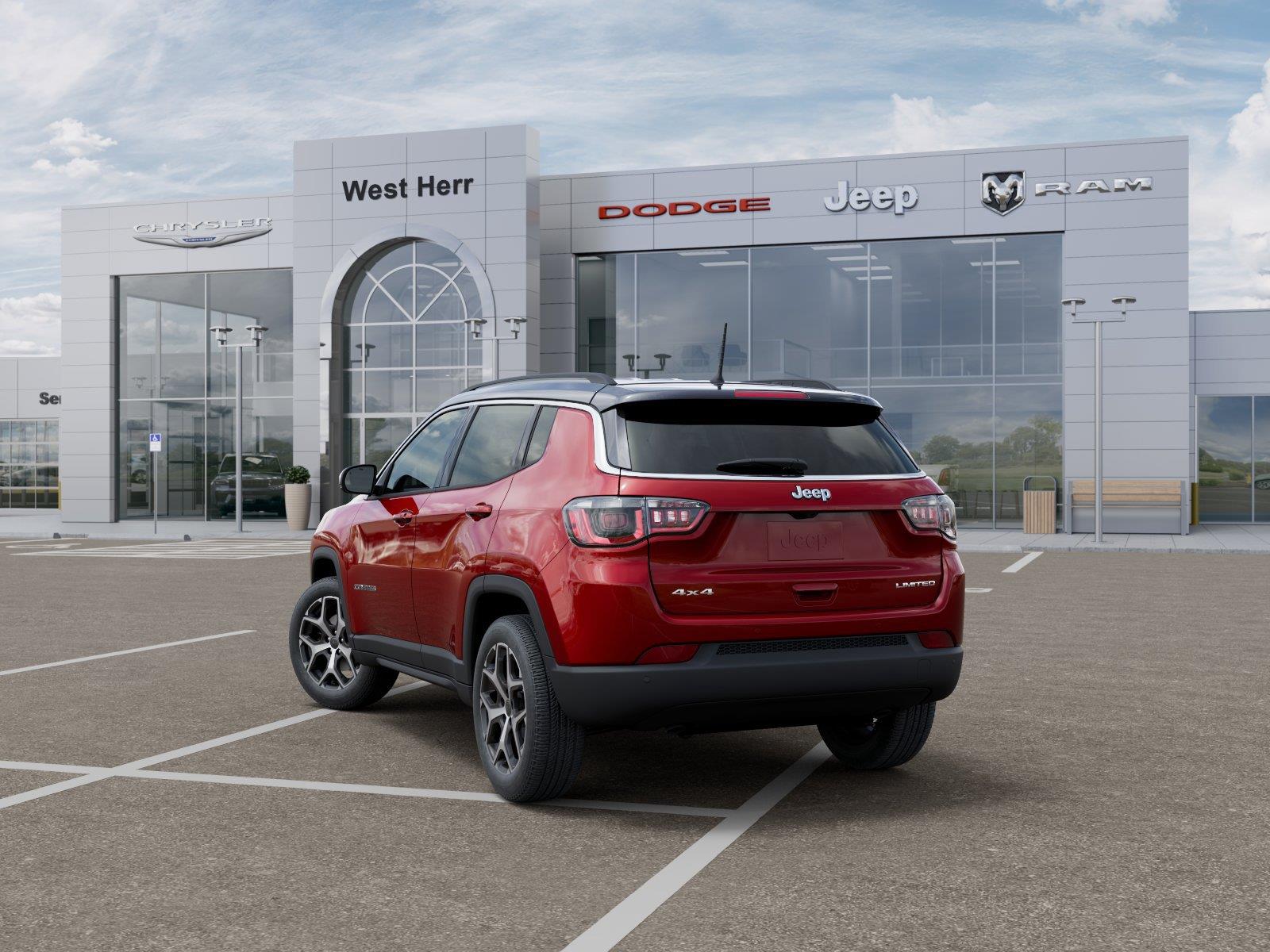 New 2026 Red Hot Pearl-Coat Exterior Pa Jeep COMPASS LIMITED 4X4 image 3