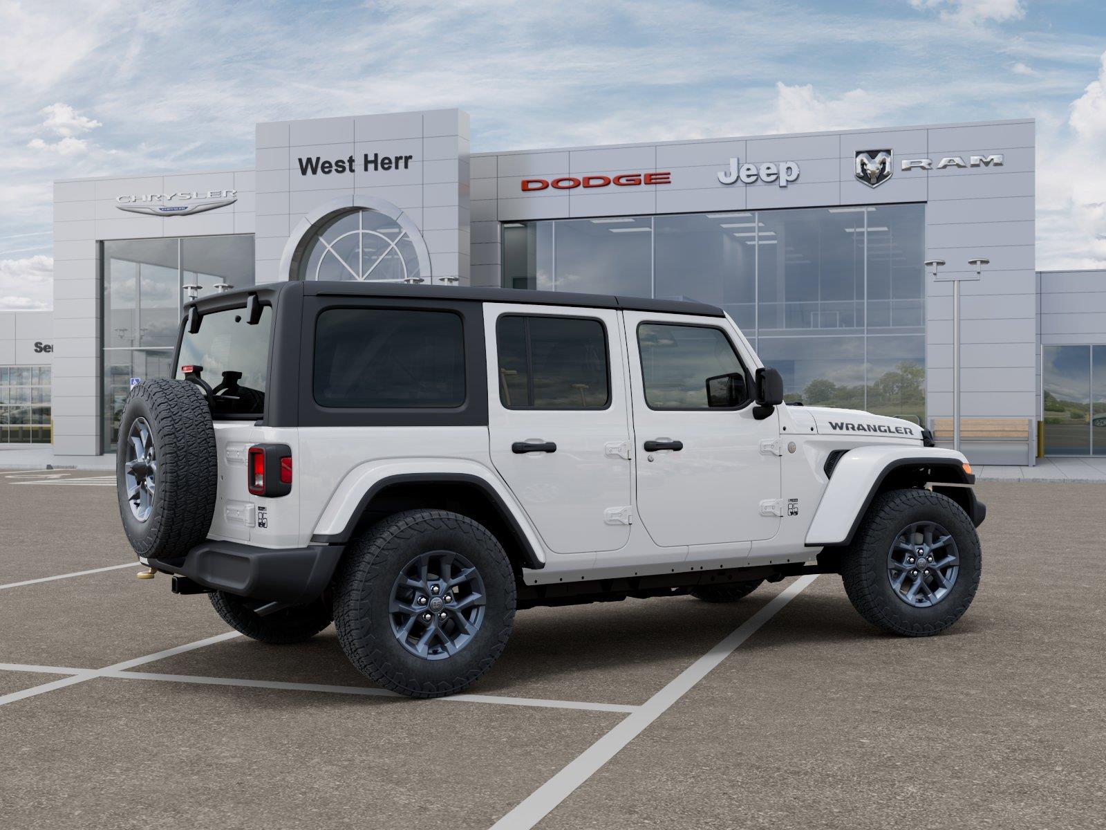 New 2026 Bright White Clear-Coat Exteri Jeep WRANGLER 4-DOOR 85TH ANNIVERSA image 4