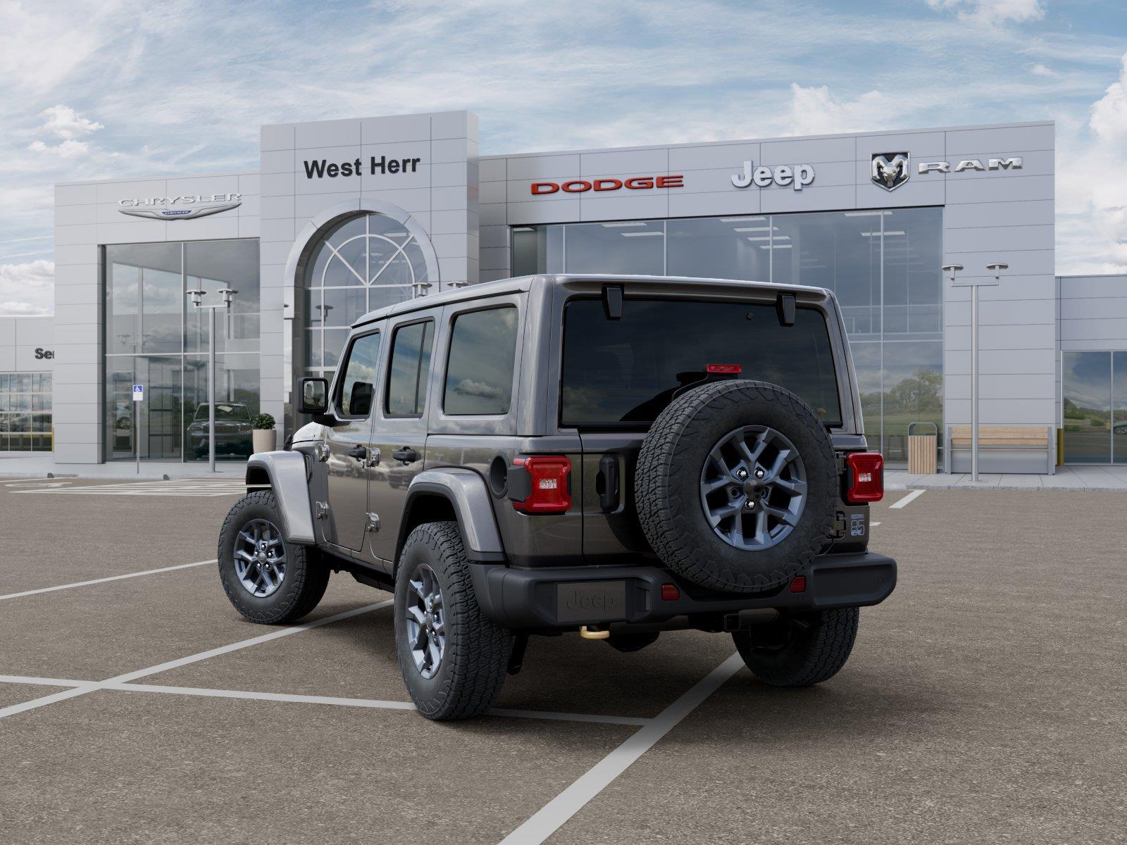 New 2026 Granite Crystal Metallic Clear Jeep WRANGLER 4-DOOR 85TH ANNIVERSA image 3