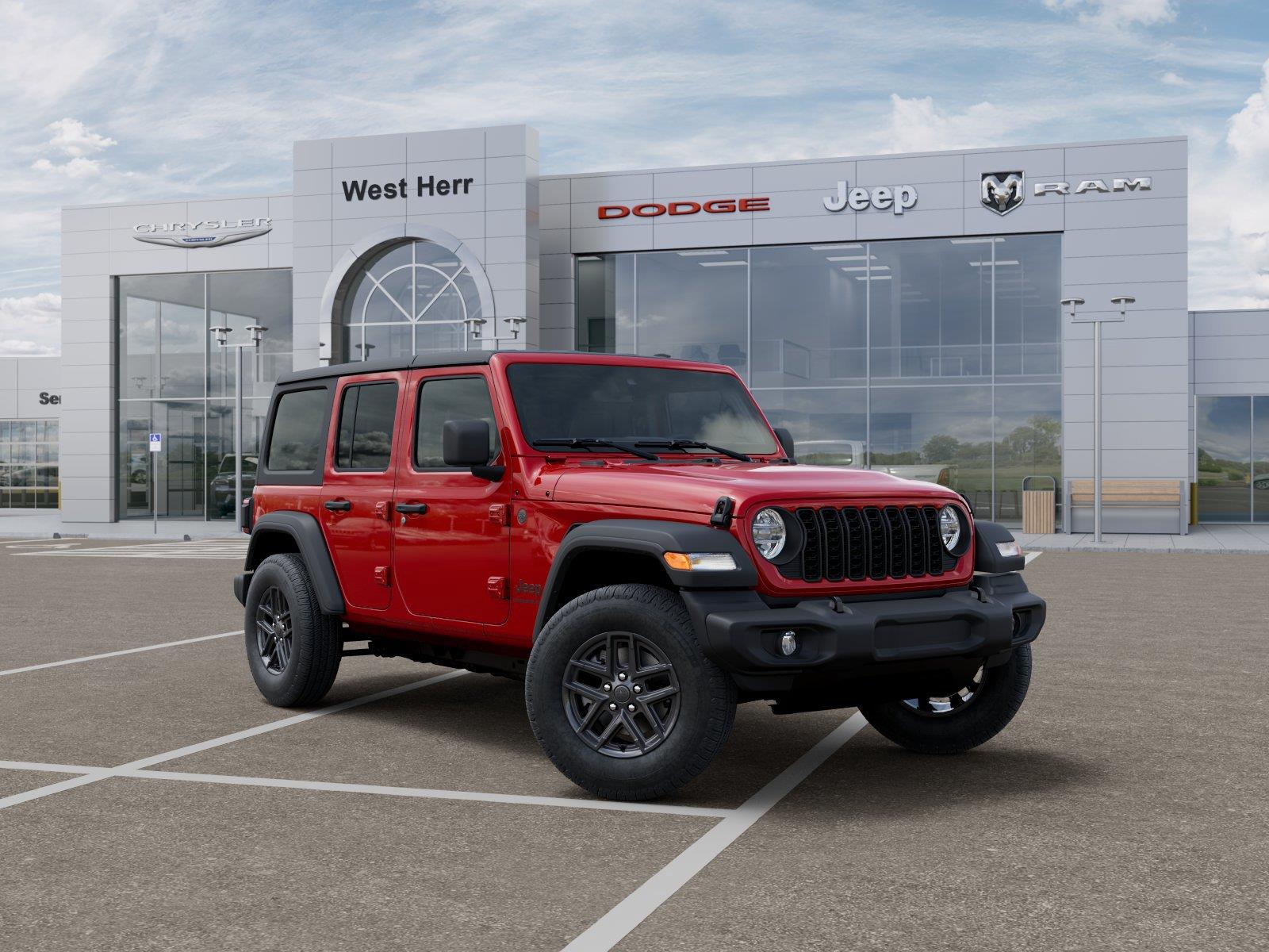 New 2026 Firecracker Red Clear-Coat Ext Jeep WRANGLER 4-DOOR SPORT S image 5