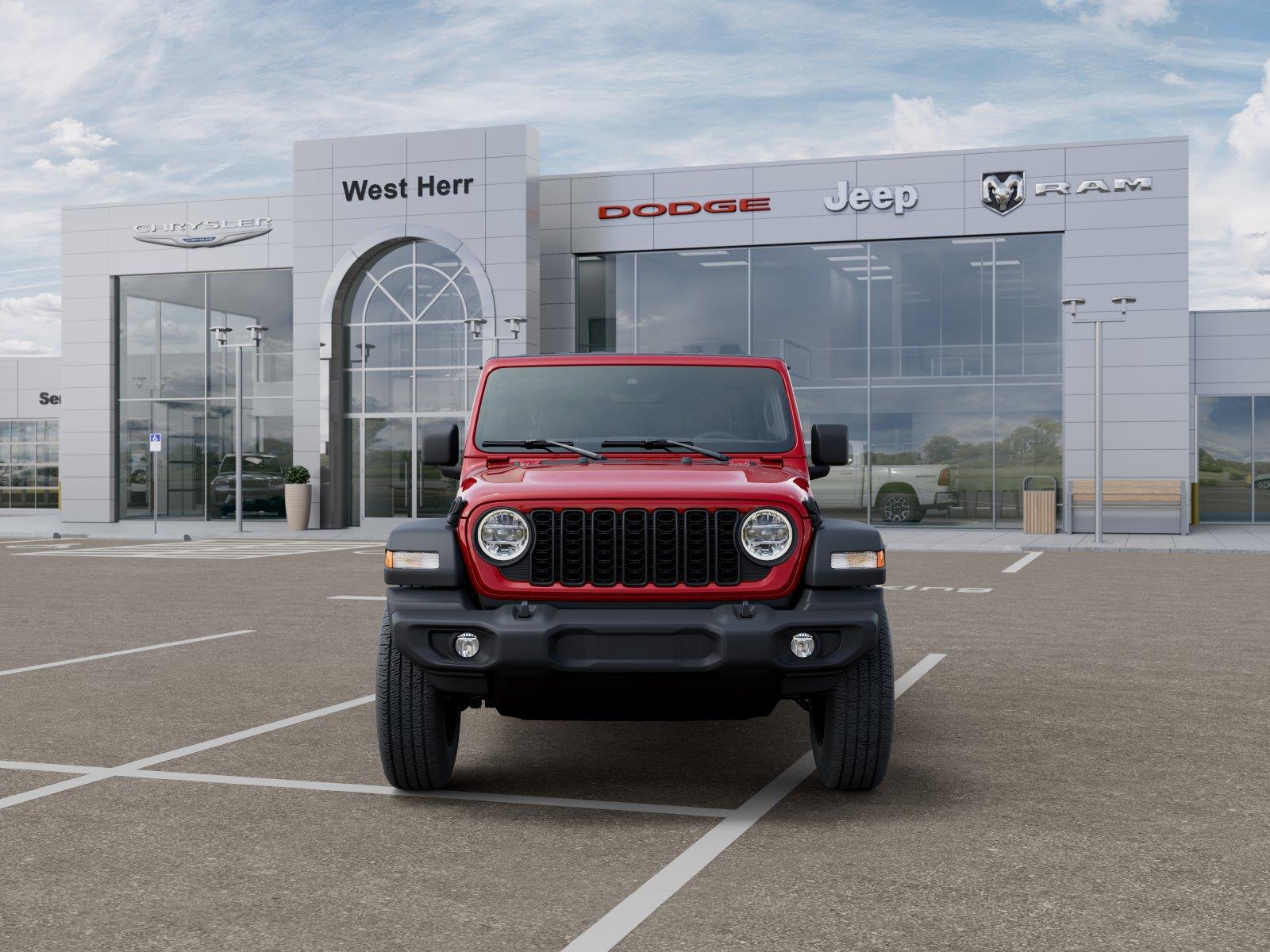 New 2026 Firecracker Red Clear-Coat Ext Jeep WRANGLER 4-DOOR SPORT S image 6