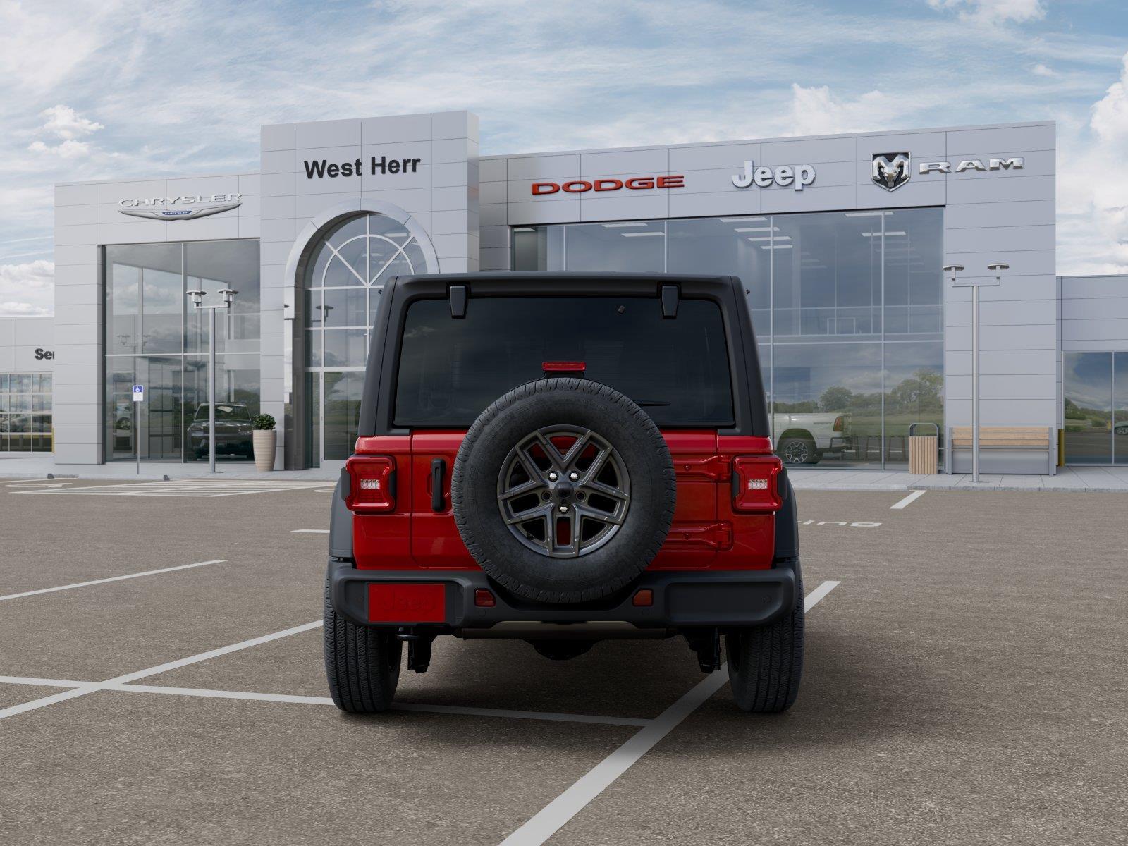 New 2026 Firecracker Red Clear-Coat Ext Jeep WRANGLER 4-DOOR SPORT S image 7