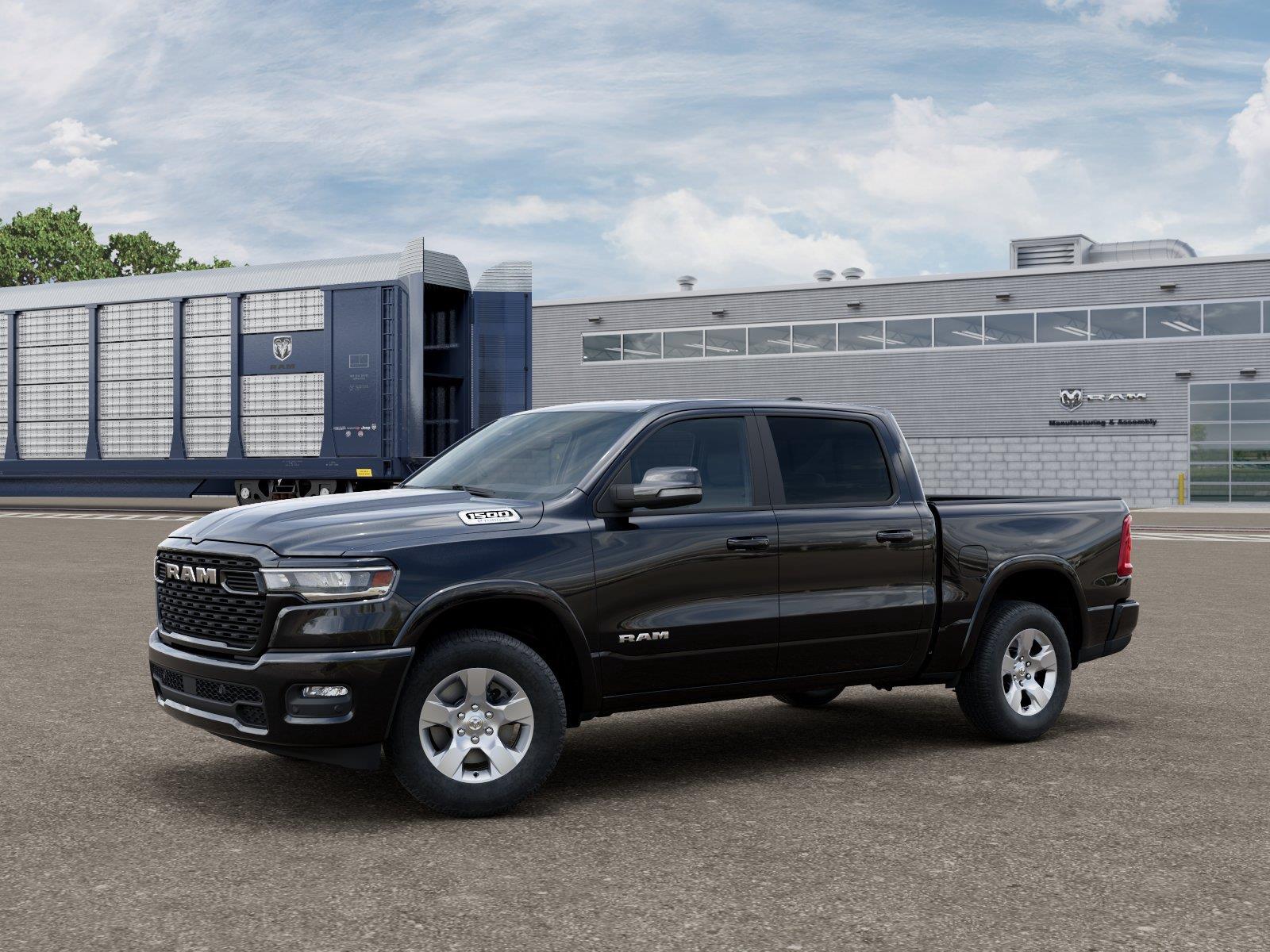 New 2027 Diamond Black Crystal Pearlcoat Ram Big Horn image 2