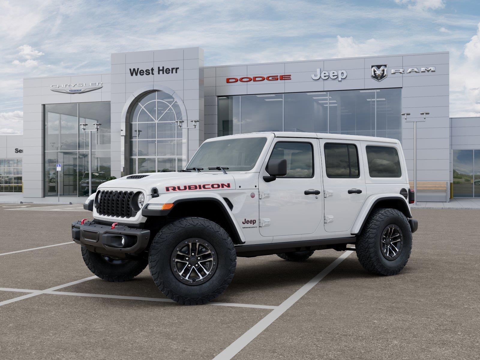 New 2026 Bright White Clearcoat Jeep Rubicon X image 2