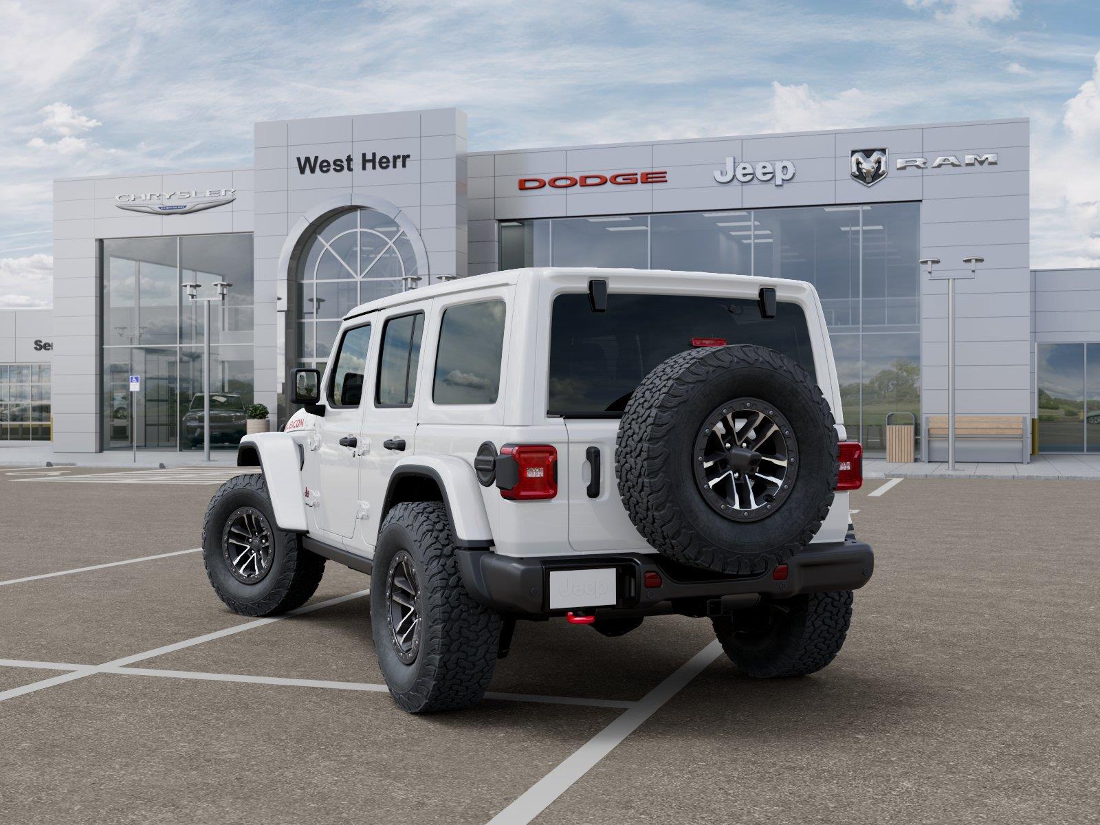 New 2026 Bright White Clearcoat Jeep Rubicon X image 3