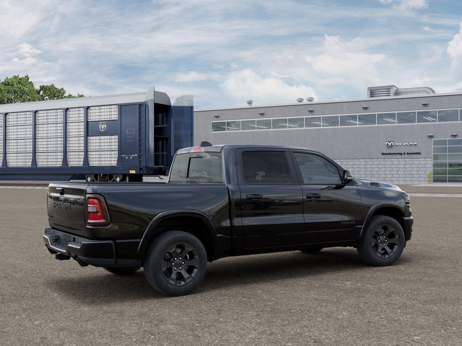 New 2027 Diamond Black Crystal Pearlcoat Ram Big Horn image 4
