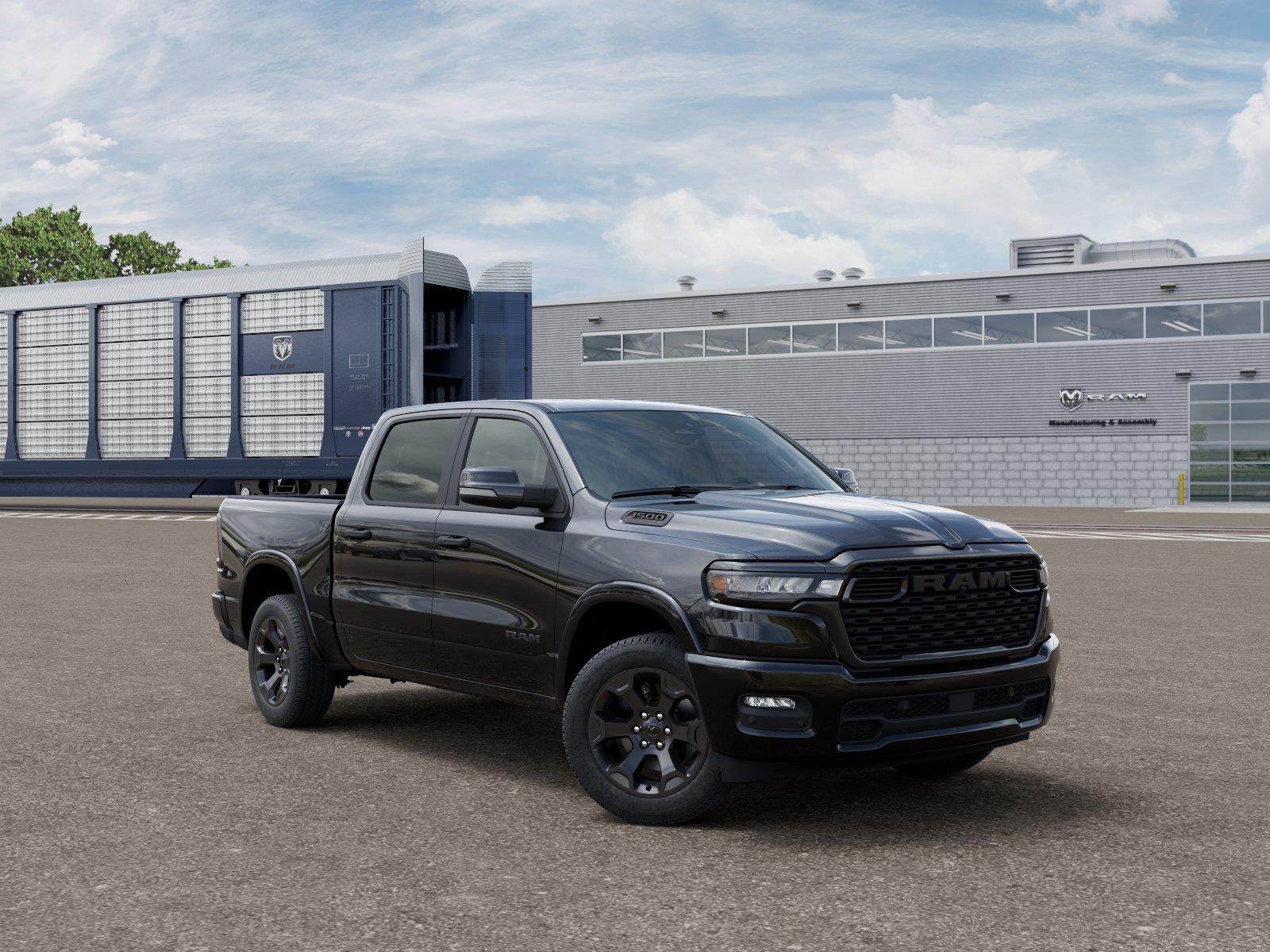 New 2027 Diamond Black Crystal Pearlcoat Ram Big Horn image 5