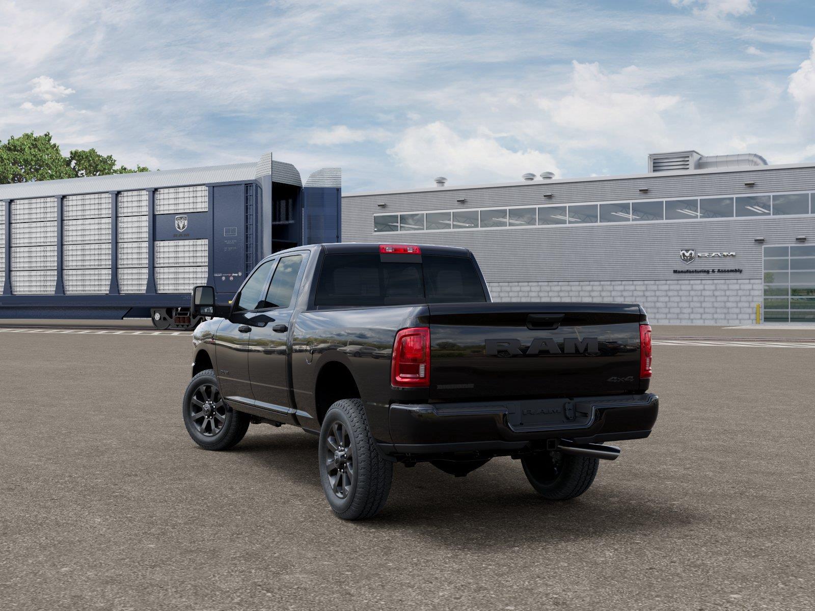 New 2027 Diamond Black Crystal Pearlcoat Ram Big Horn image 3