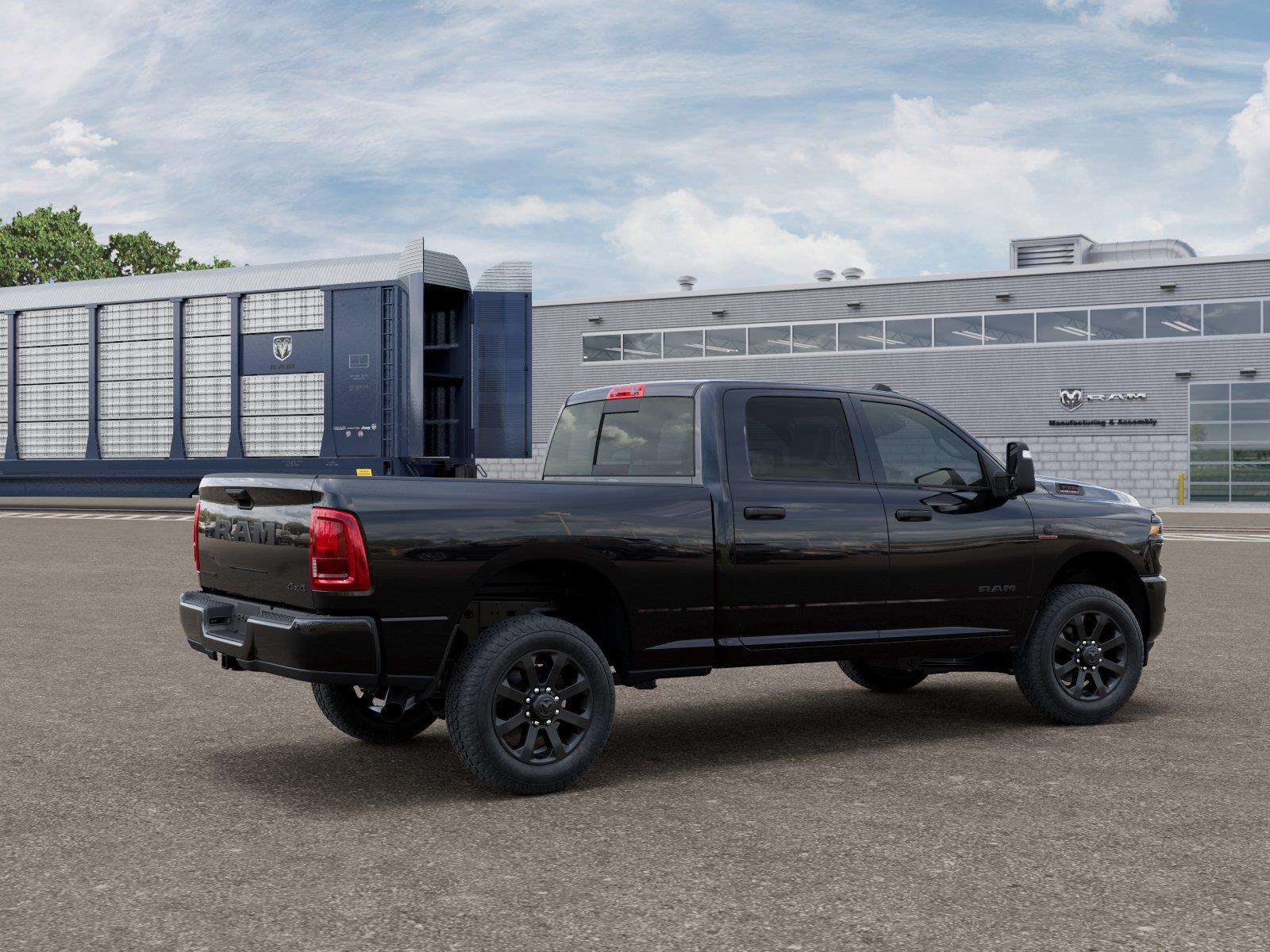 New 2027 Diamond Black Crystal Pearlcoat Ram Big Horn image 4