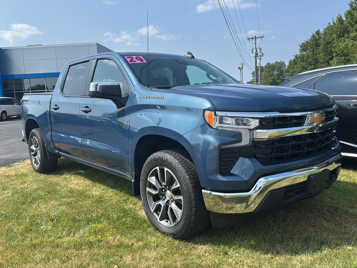 Lakeshore Blue Metallic 2024 Chevrolet Silverado 1500 Pickup Truck Four-Wheel Drive 8-Speed Automatic