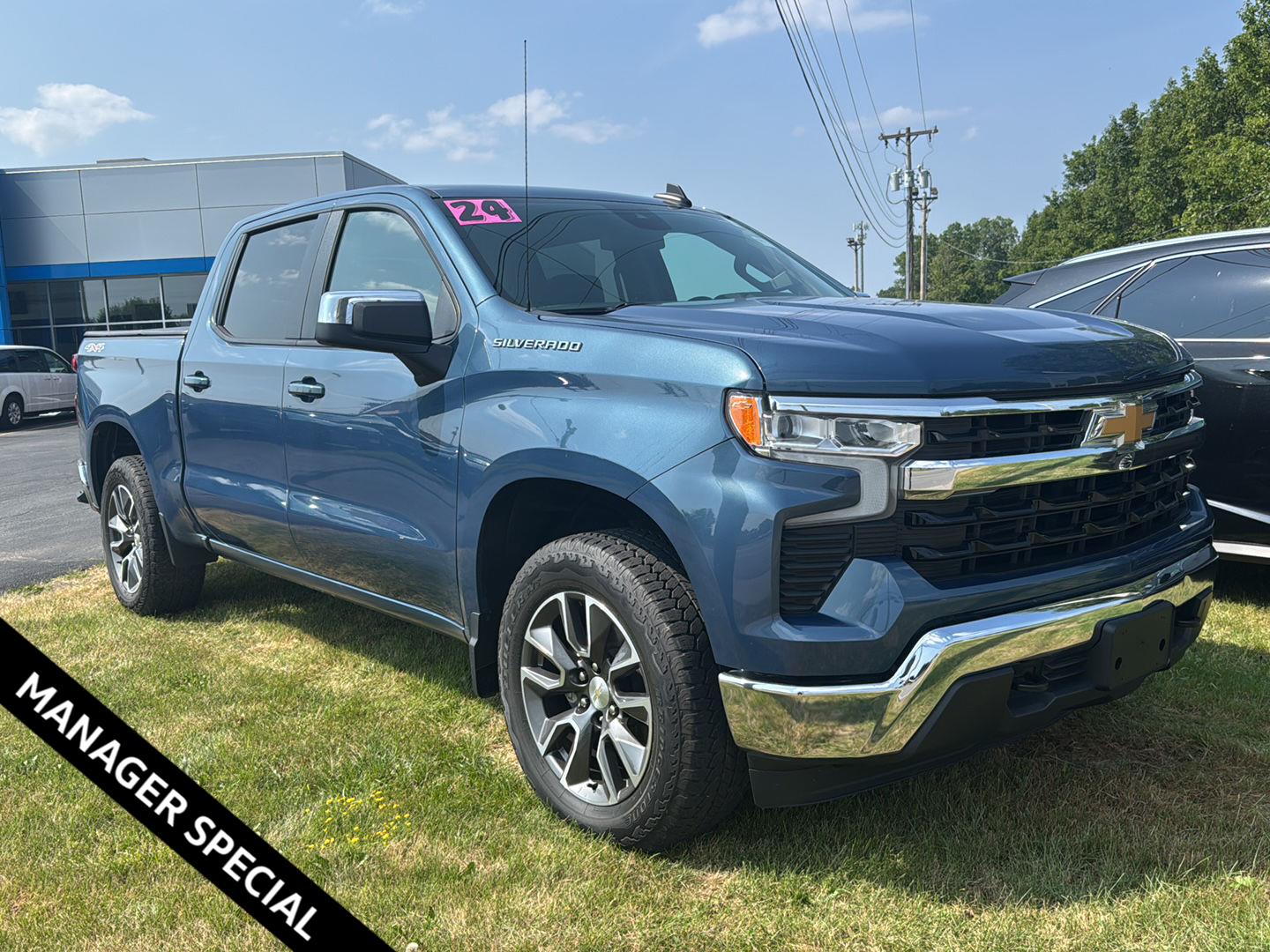 Lakeshore Blue Metallic 2024 Chevrolet Silverado 1500 Pickup Truck Four-Wheel Drive 8-Speed Automatic
