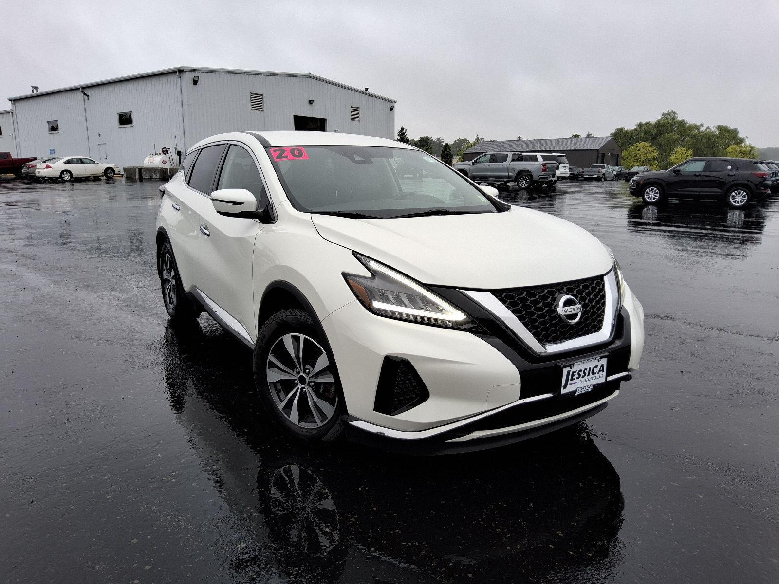 Pearl White Tricoat 2020 Nissan Murano SUV / Crossover All-Wheel Drive Continuously Variable Transmission