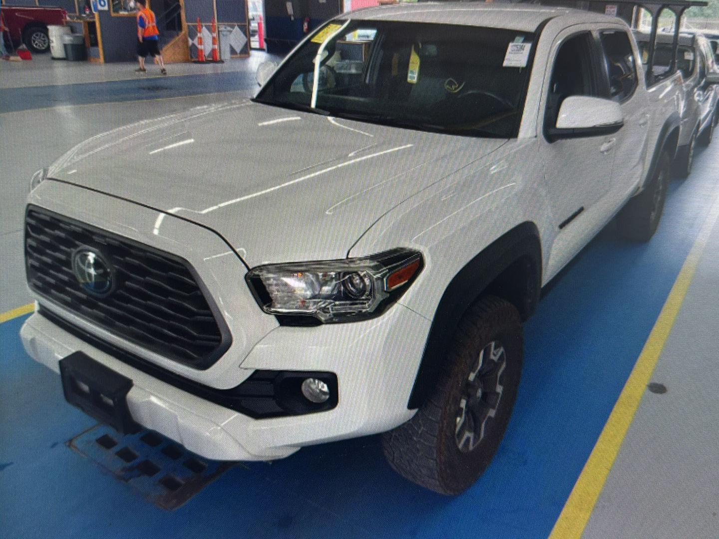 White 2022 Toyota Tacoma Pickup Truck Four-Wheel Drive 6-Speed Automatic