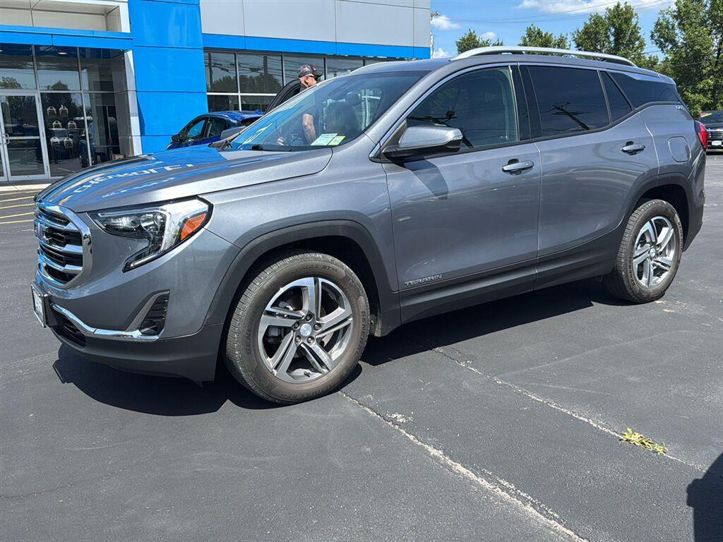 Gray (Satin Steel Metallic) 2021 GMC Terrain SUV / Crossover Four-Wheel Drive 9-Speed Automatic Overdrive