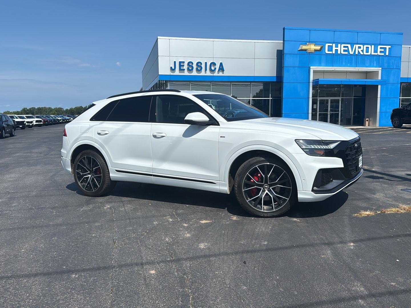Glacier White Metallic 2021 Audi Q8 SUV / Crossover All-Wheel Drive Automatic