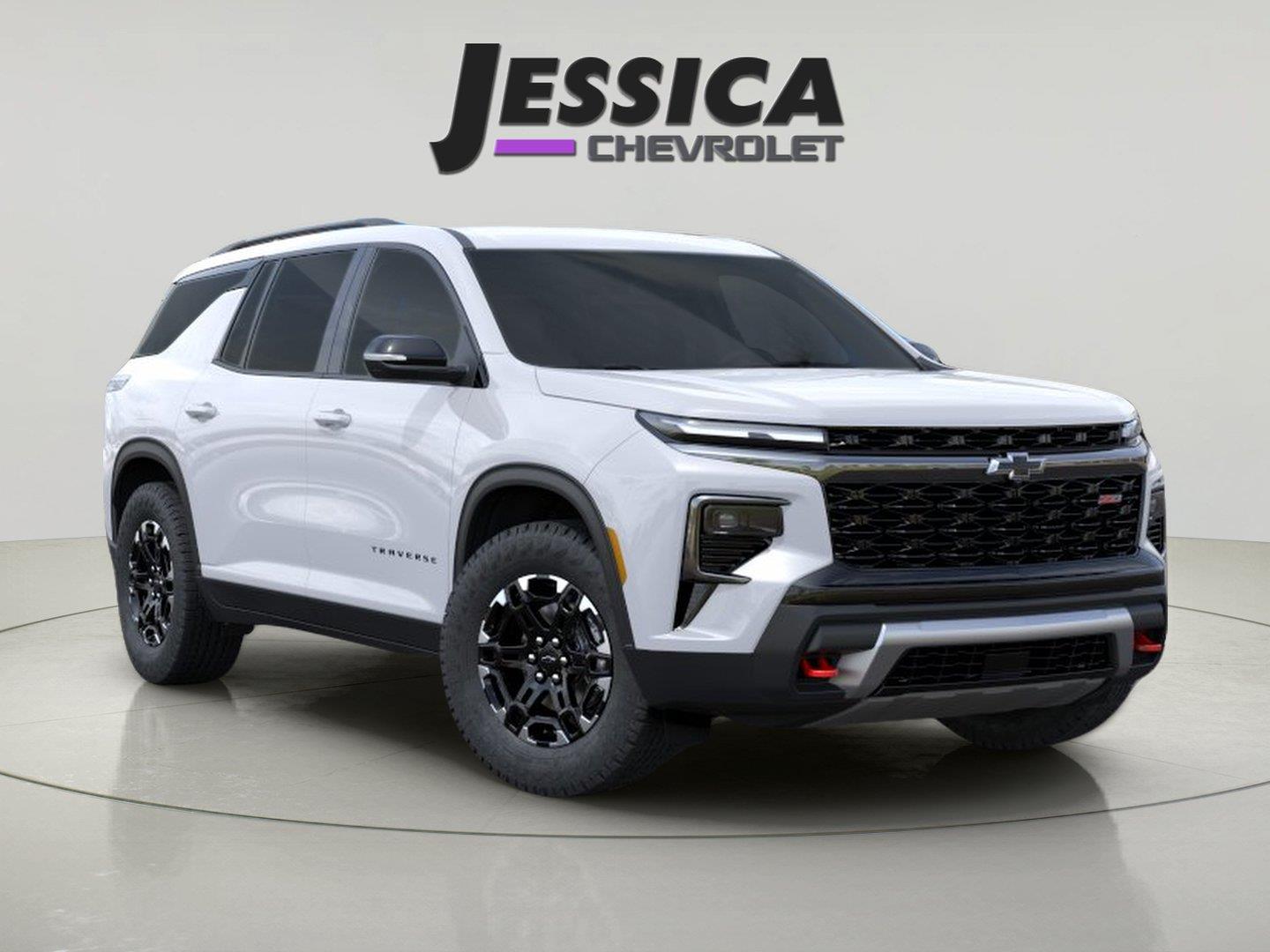 Polar White Tricoat 2027 Chevrolet Traverse SUV / Crossover Four-Wheel Drive 8-Speed Automatic