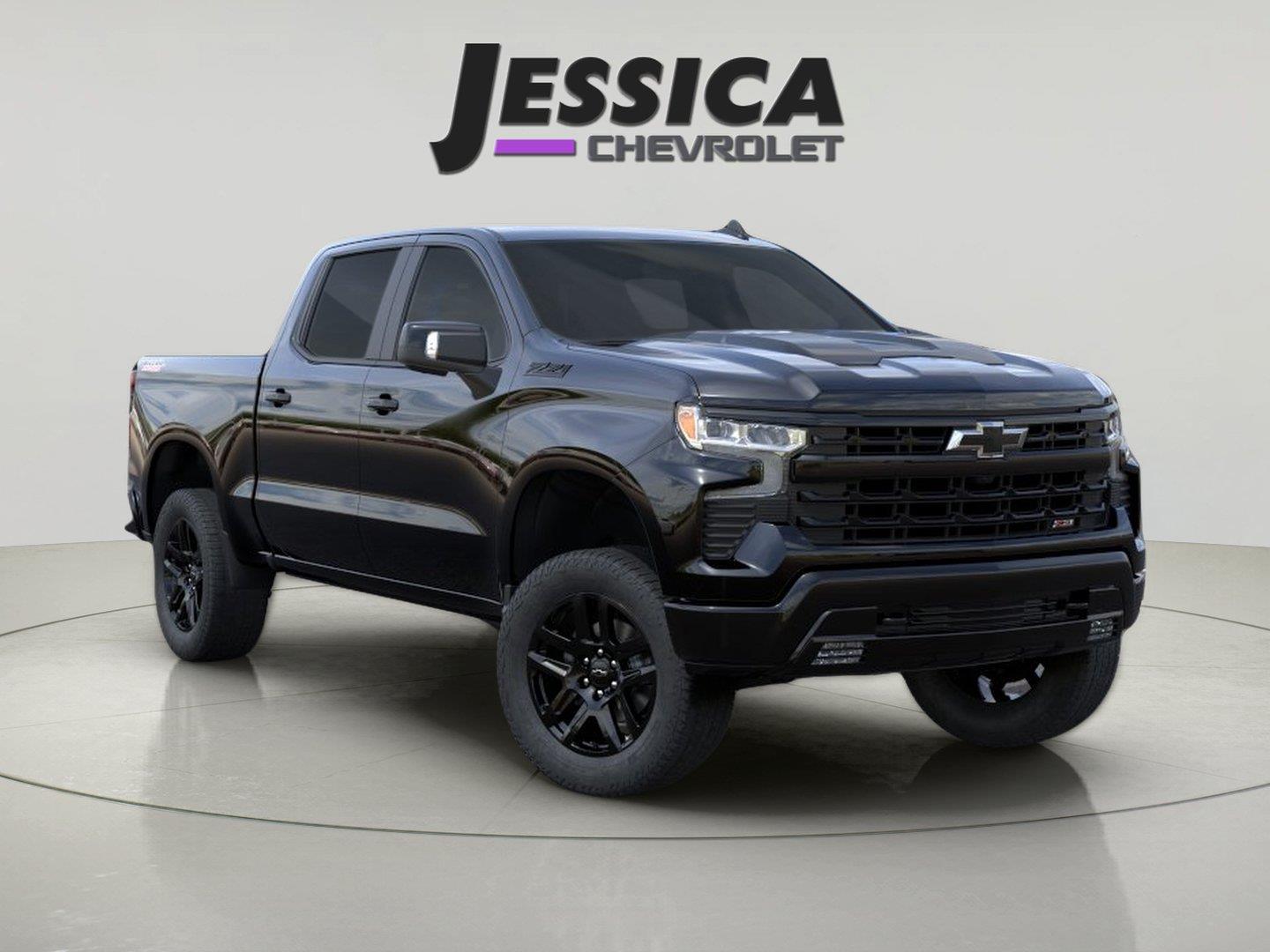 Black 2026 Chevrolet Silverado 1500 Pickup Truck Four-Wheel Drive Automatic
