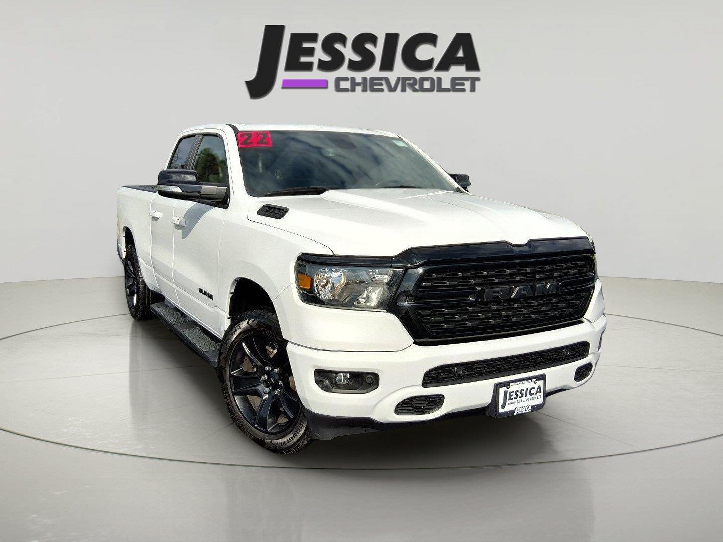 White 2022 RAM 1500 Pickup Truck Four-Wheel Drive