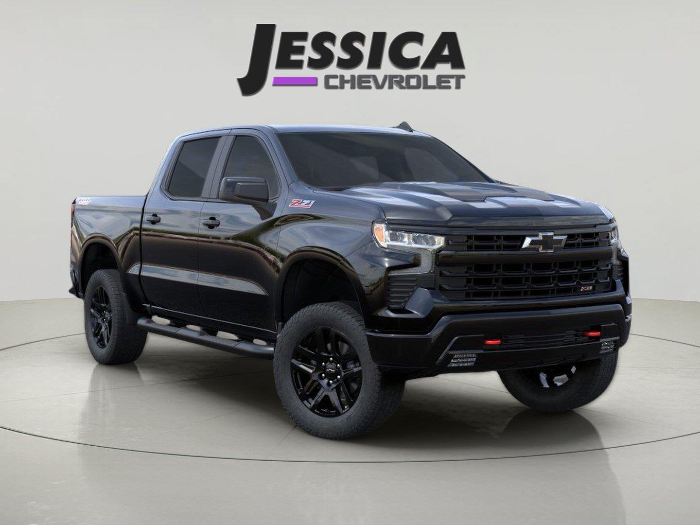 Black 2026 Chevrolet Silverado 1500 Pickup Truck Four-Wheel Drive Automatic